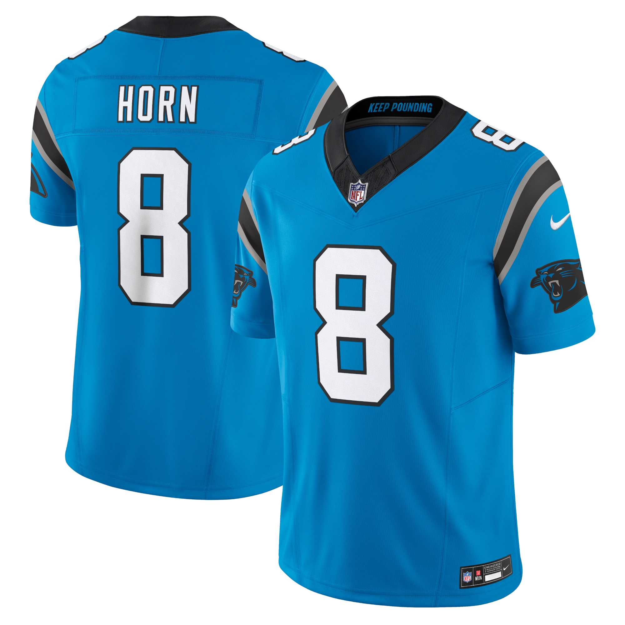 Jaycee Horn Carolina Panthers Nike Vapor F.U.S.E. Limited Jersey - Blue - vstockx