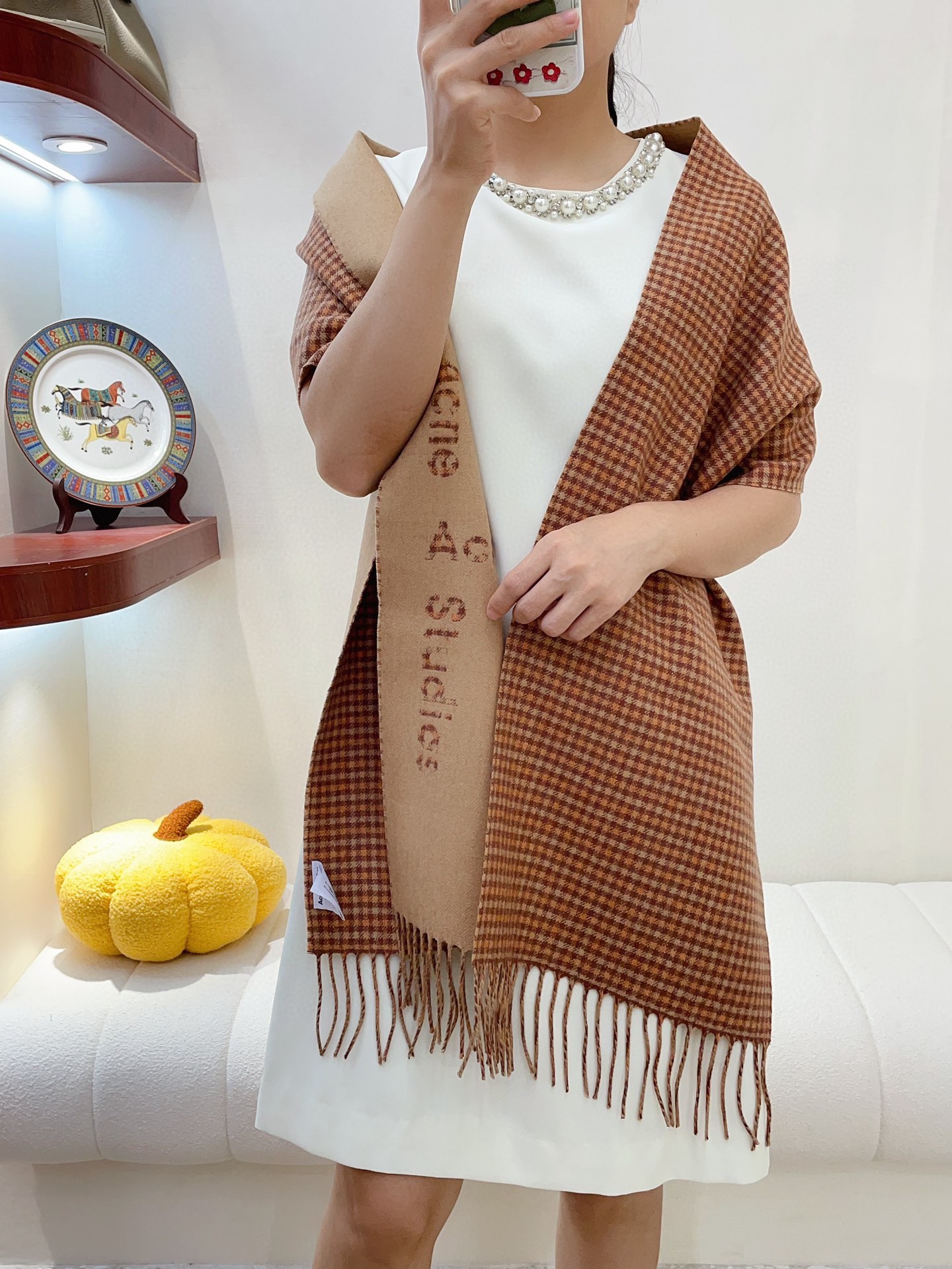 Streetwear Scarf Acne 328854 SIZE:200×30cm - vstockx