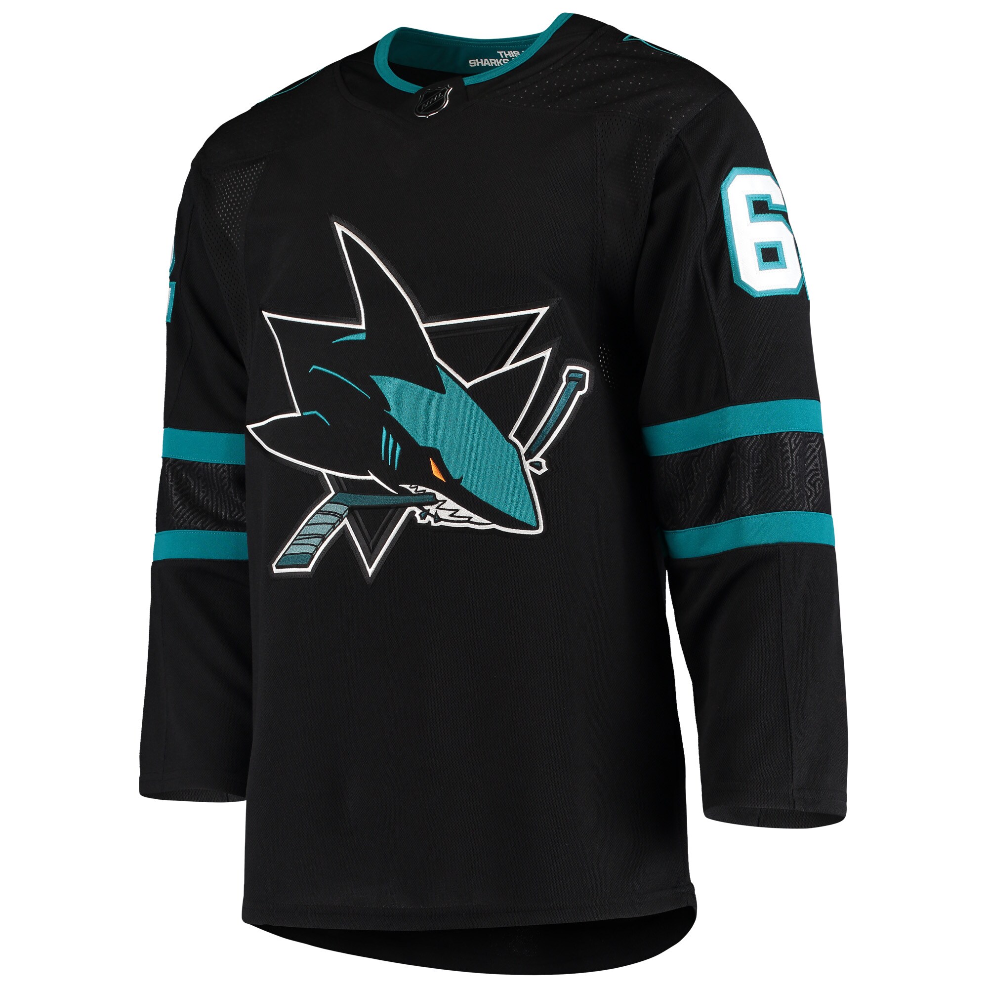 Kevin Labanc San Jose Sharks adidas Alternate Authentic Jersey - Black - vstockx