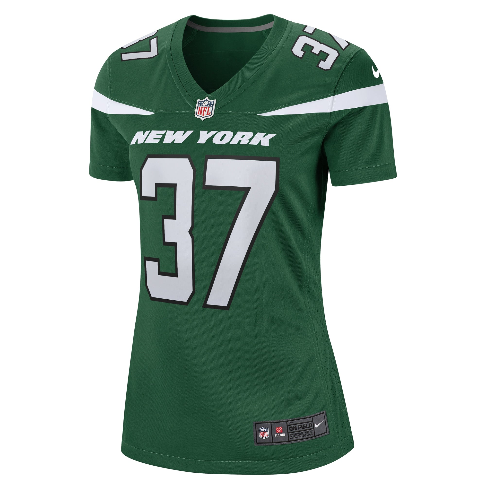 Women's Nike Bryce Hall Gotham Green New York Jets Game Jersey - vstockx
