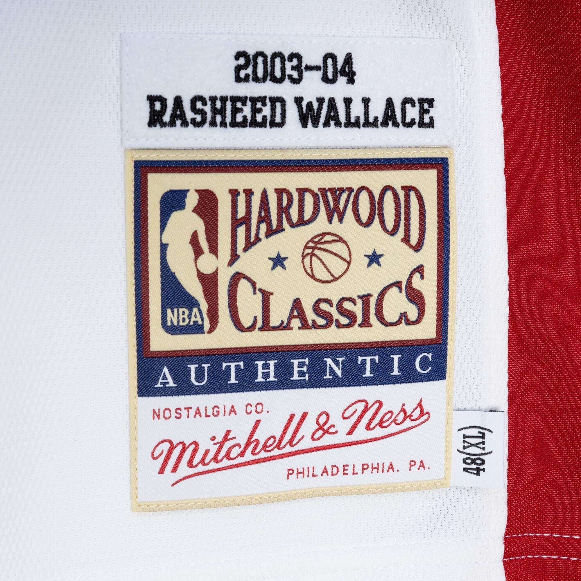 Authentic Rasheed Wallace Detroit Pistons 2003-04 Jersey - vstockx