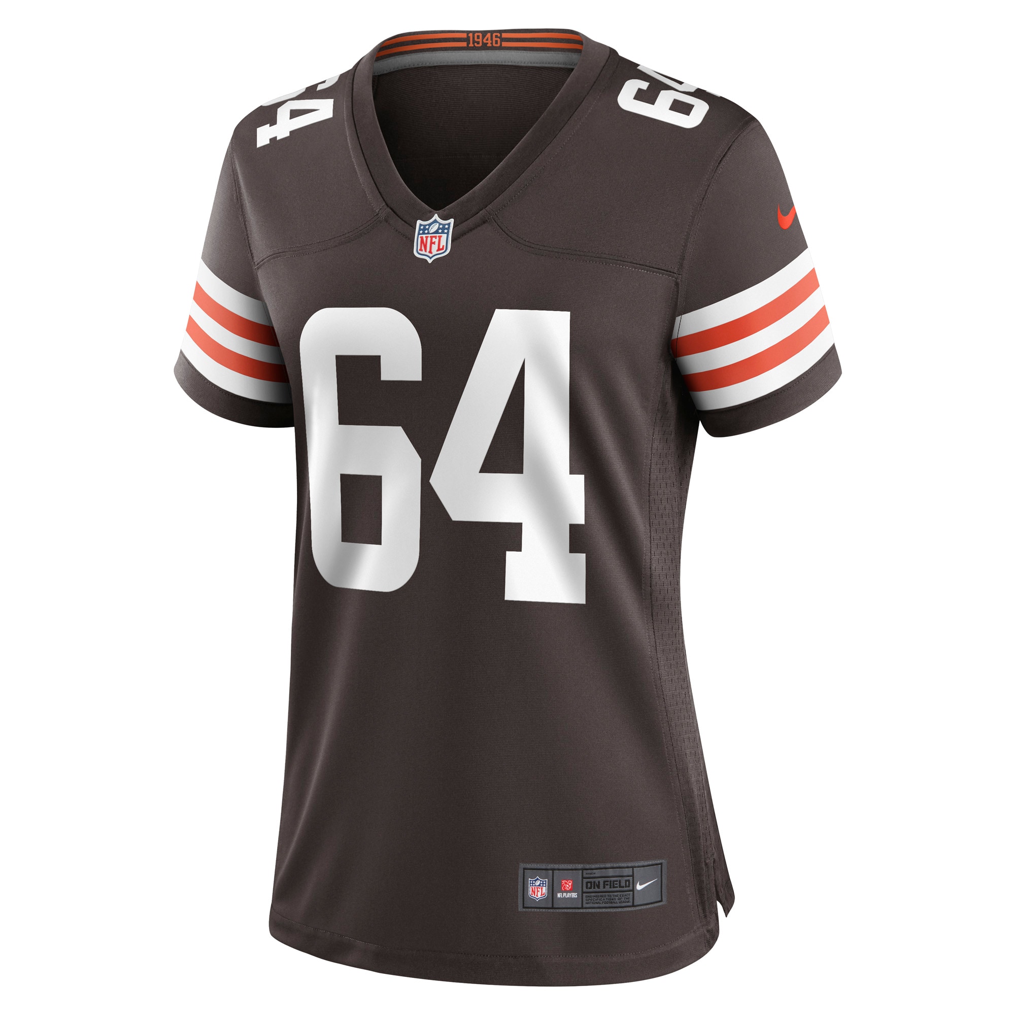 Joe DeLamielleure Cleveland Browns Nike Women's Game Retired Player Jersey - Brown - vstockx