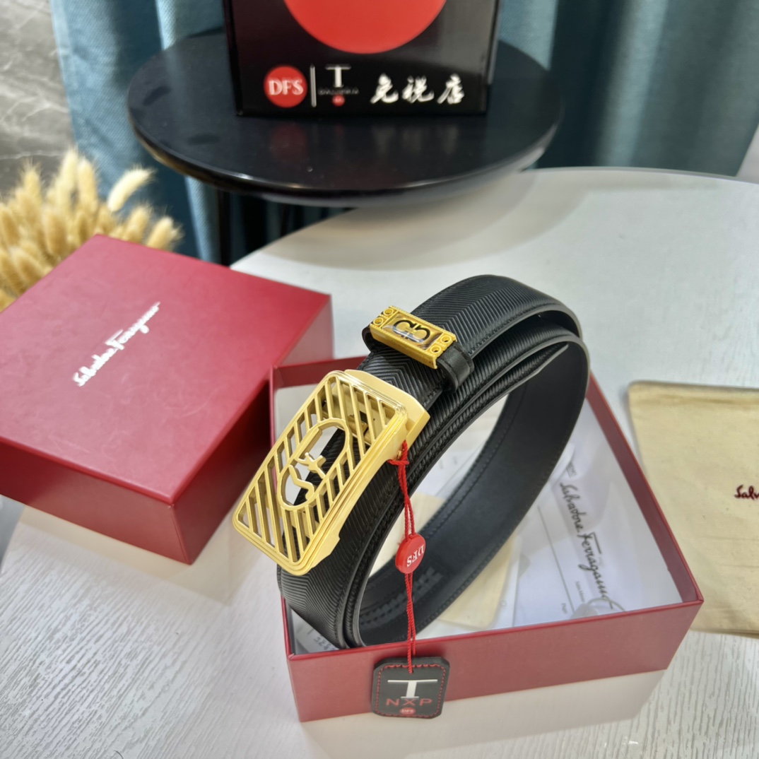 Streetwear Belt Ferragamo 319567 size:3.5cm - vstockx