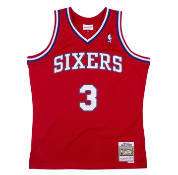 Men's Allen Iverson Philadelphia 76ers 2000-2001 Swingman Replica Jersey By Mitchell & Ness - vstockx