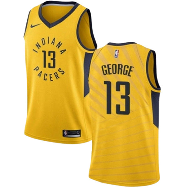 Men's Indiana Pacers Paul George Statement Edition Jersey - Gold - vstockx