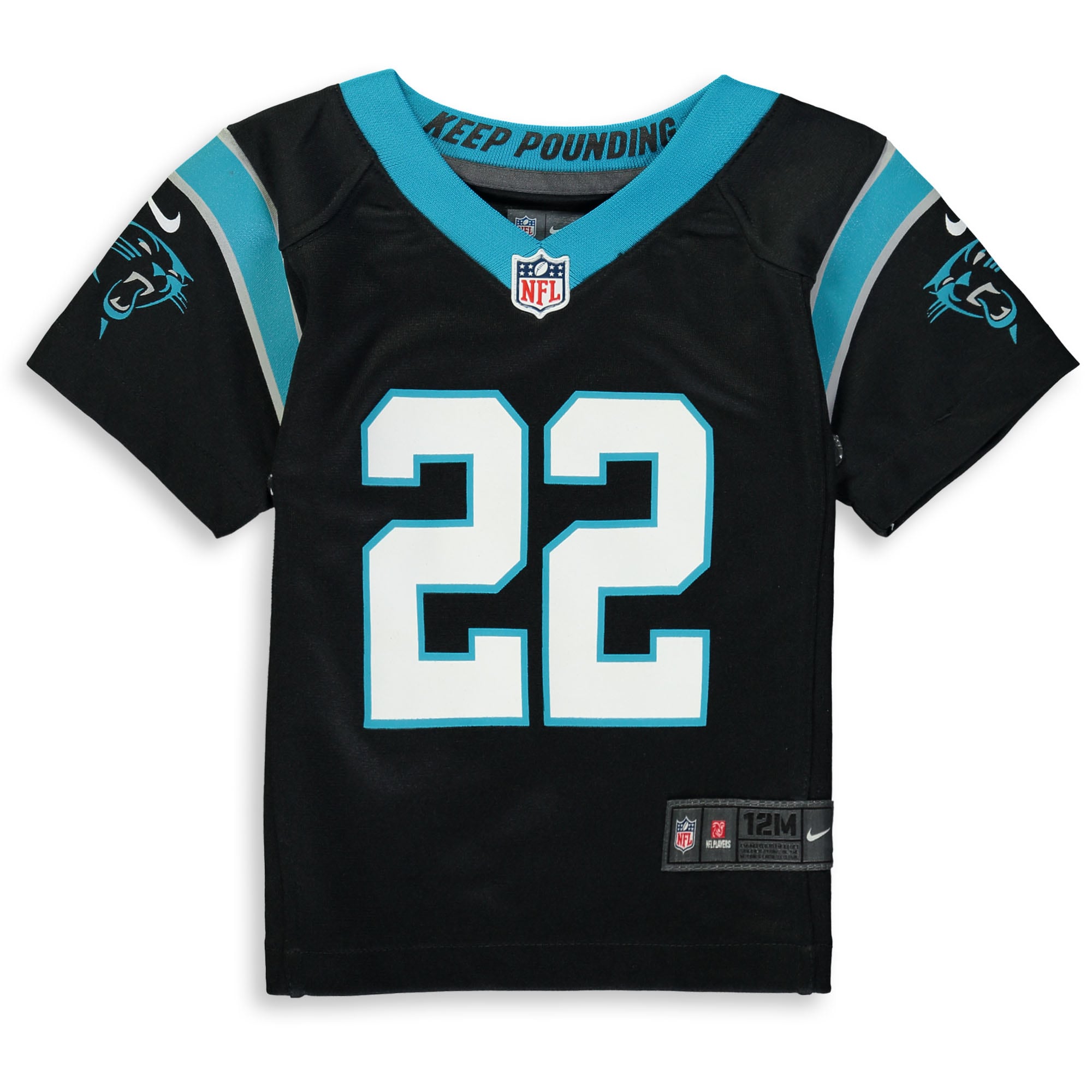 Christian McCaffrey Carolina Panthers Nike Infant Player Game Jersey - Black - vstockx