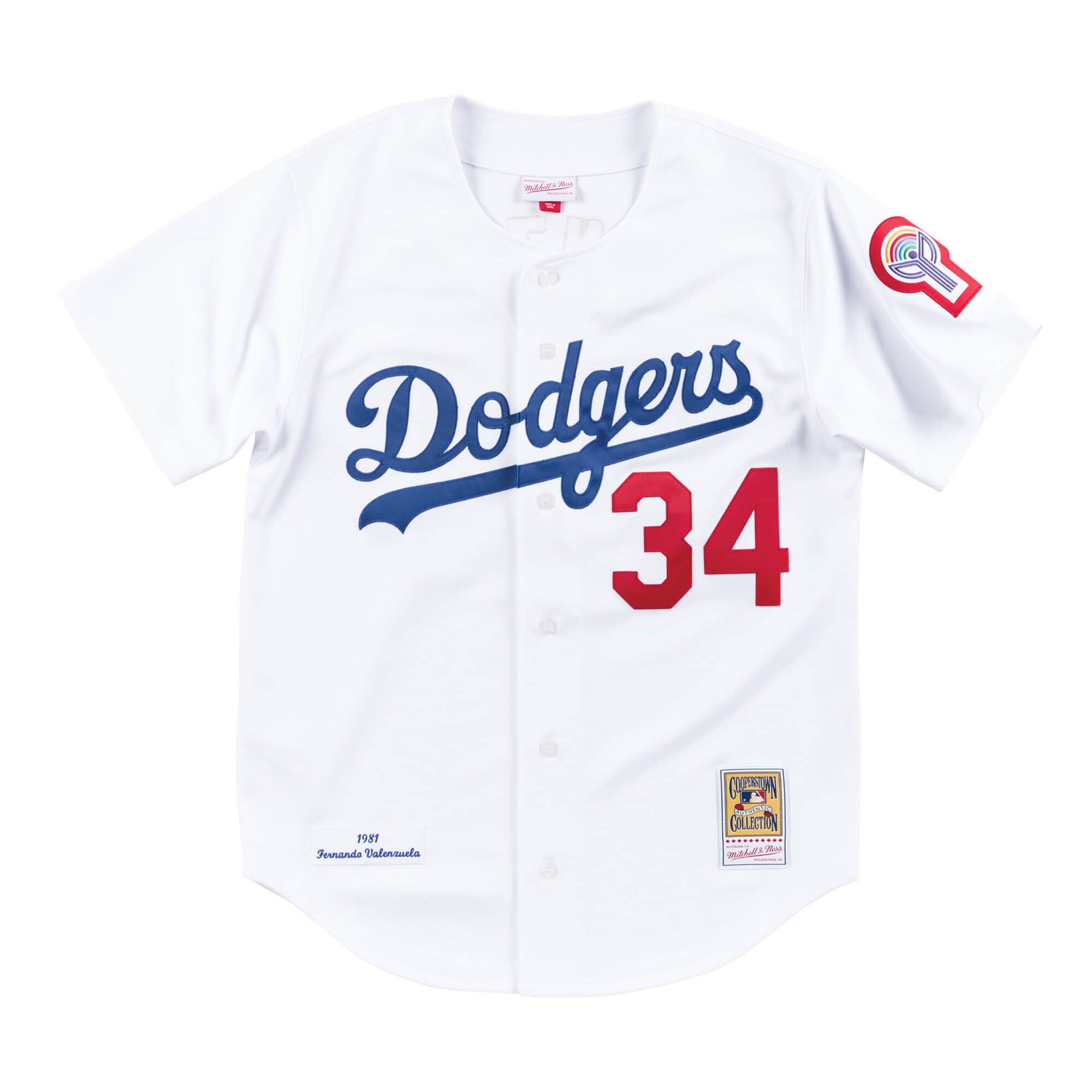 Authentic Jersey Los Angeles Dodgers Home 1981 Fernando Valenzuela - vstockx
