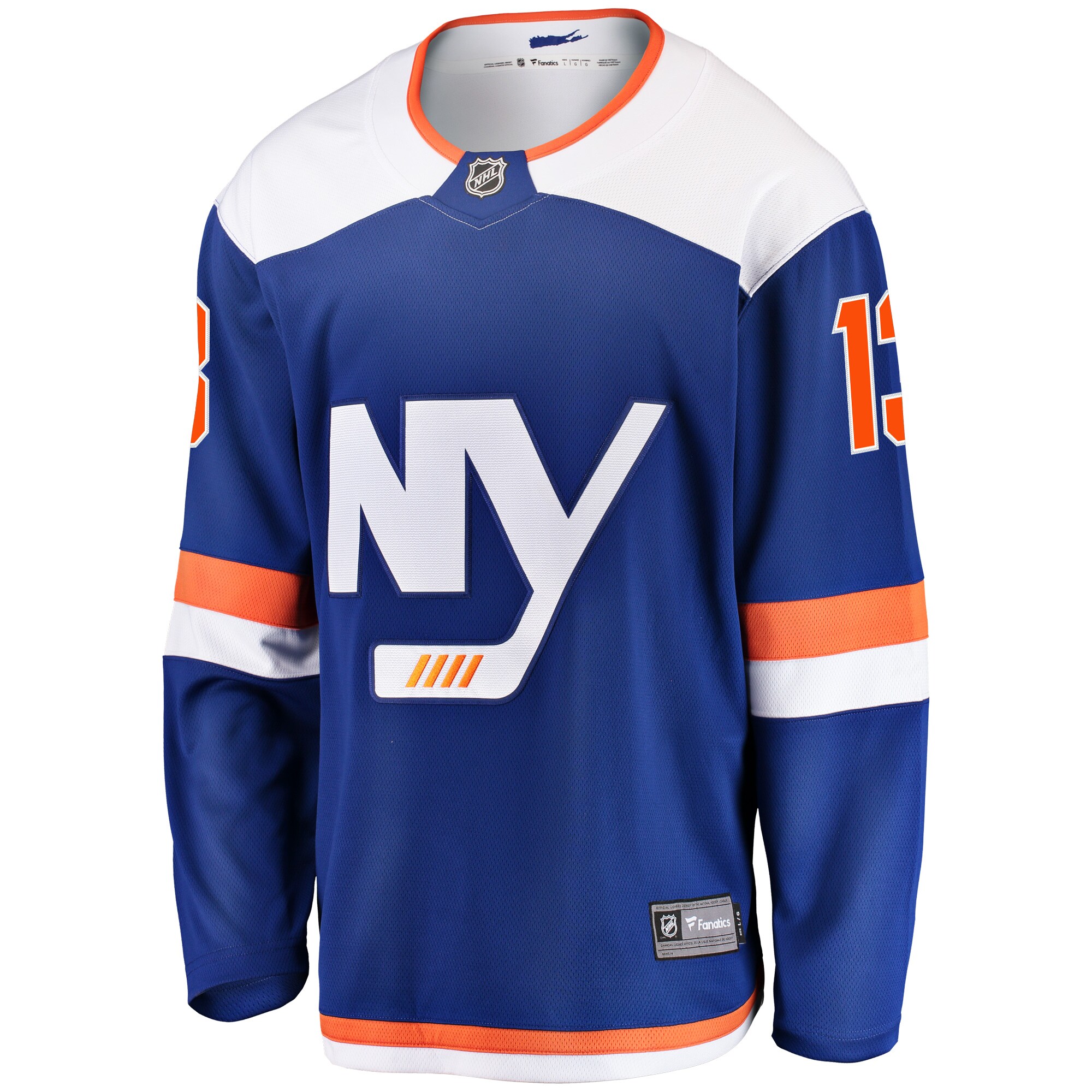 Mathew Barzal New York Islanders Fanatics Branded Alternate Breakaway Jersey - Blue - vstockx