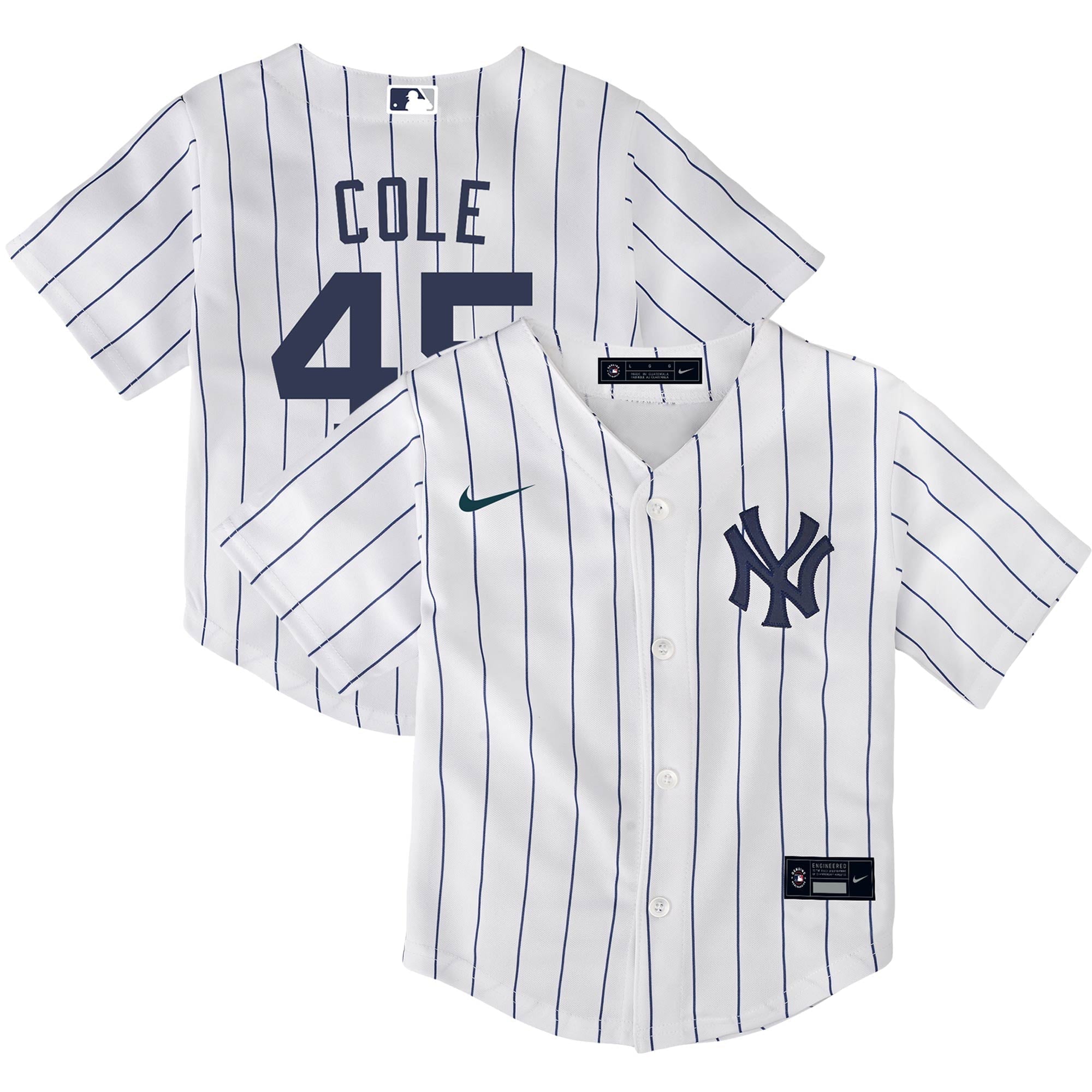 Toddler Nike Gerrit Cole White New York Yankees Home Replica Player Jersey - vstockx
