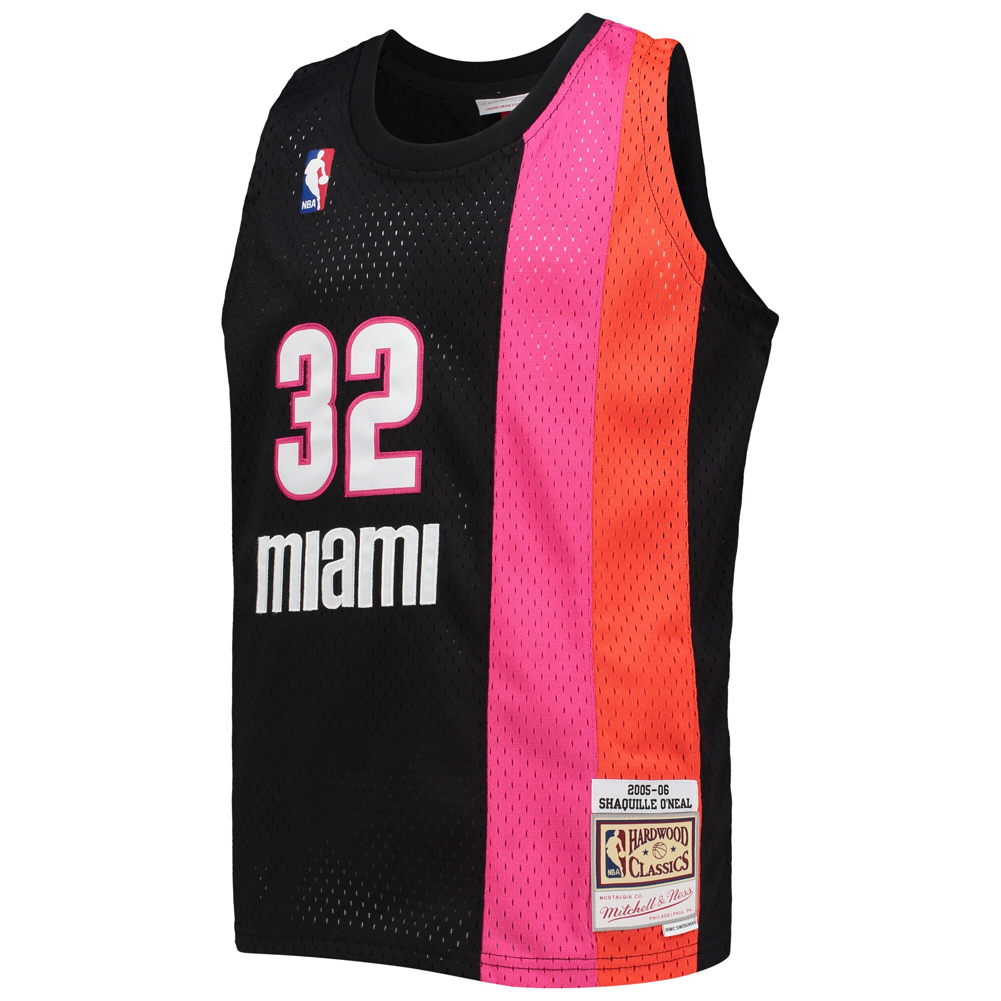 Shaquille O'Neal Miami Heat Mitchell & Ness Youth 2005-06 Team Hardwood Classics Swingman Jersey - Black - vstockx