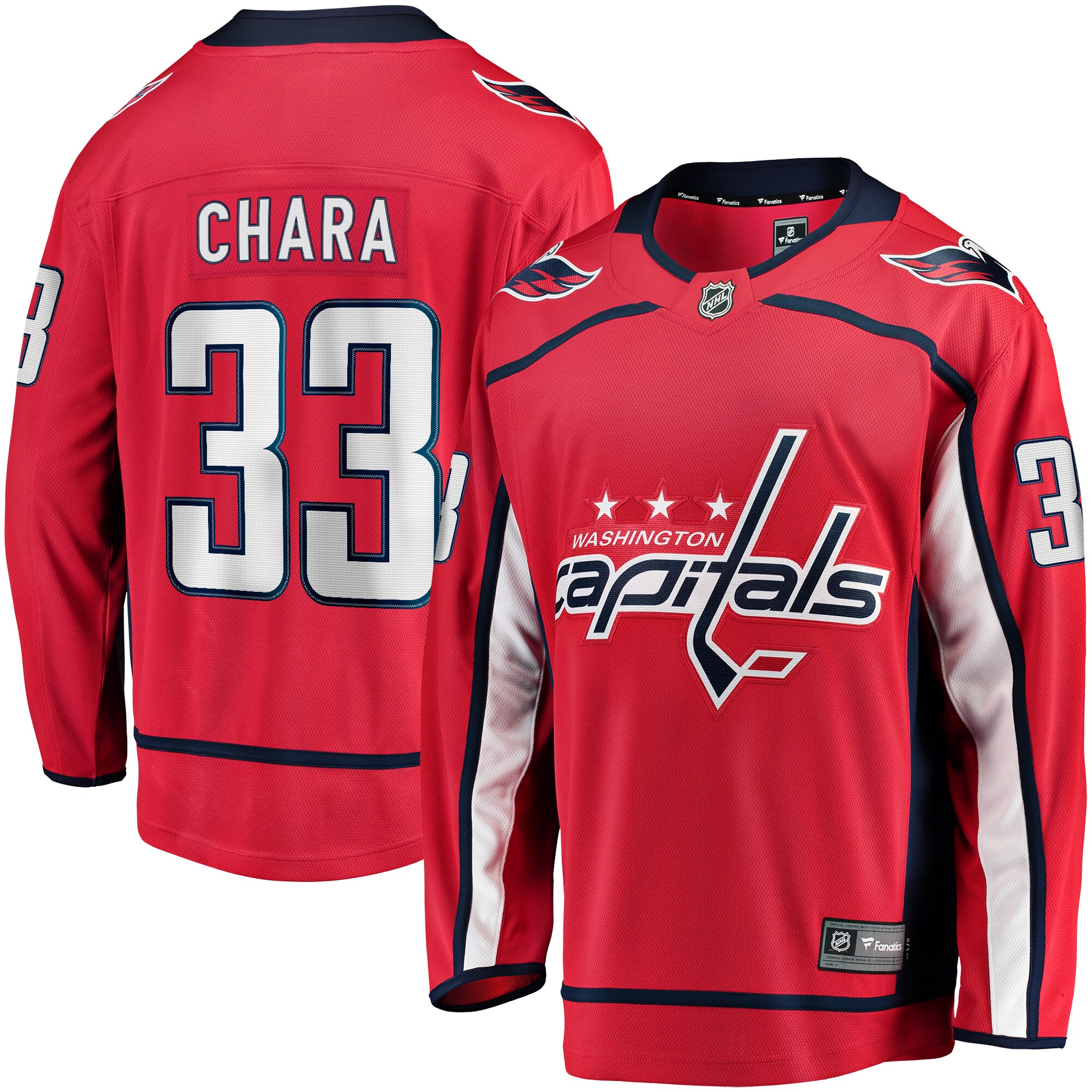 Zdeno Chara Washington Capitals Fanatics Branded Home Breakaway Player Jersey - Red - vstockx