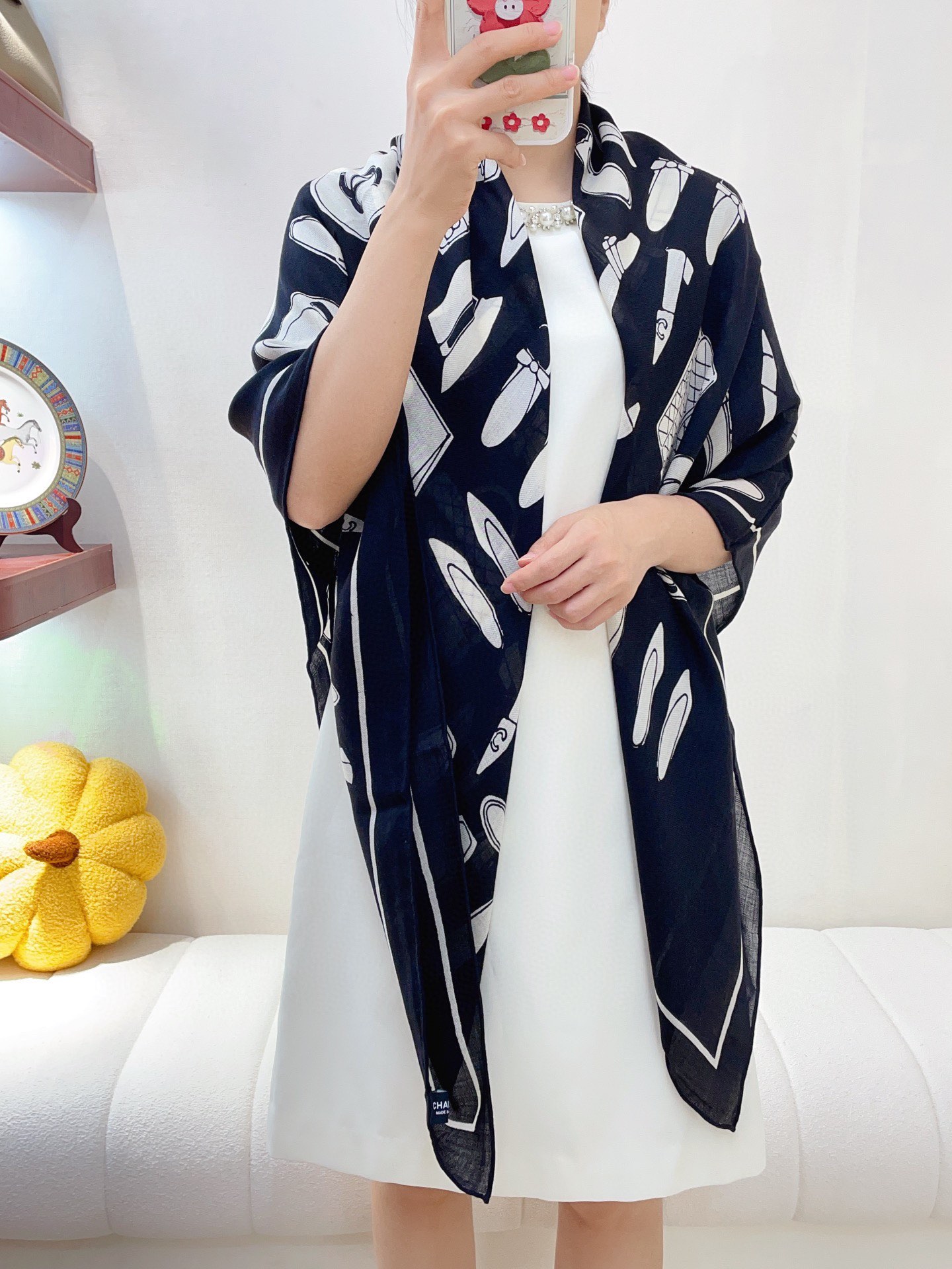 Streetwear Scarf CHANEL 328841 size:140*140cm - vstockx