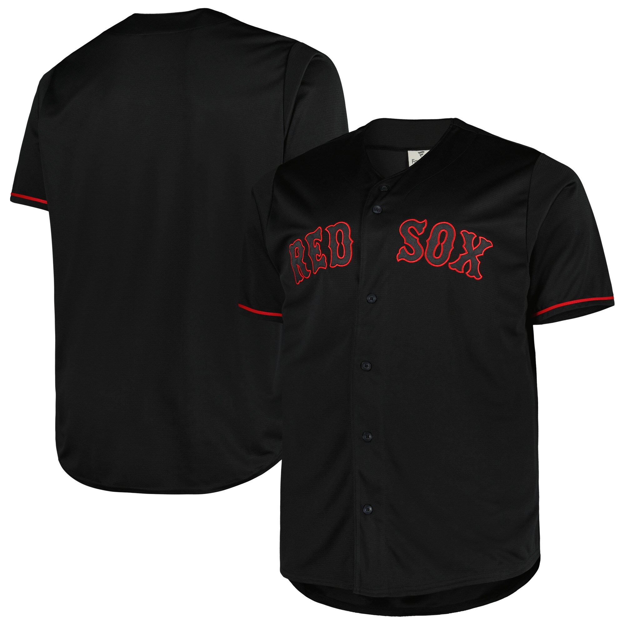 Boston Red Sox Big & Tall Pop Fashion Jersey - Black - vstockx