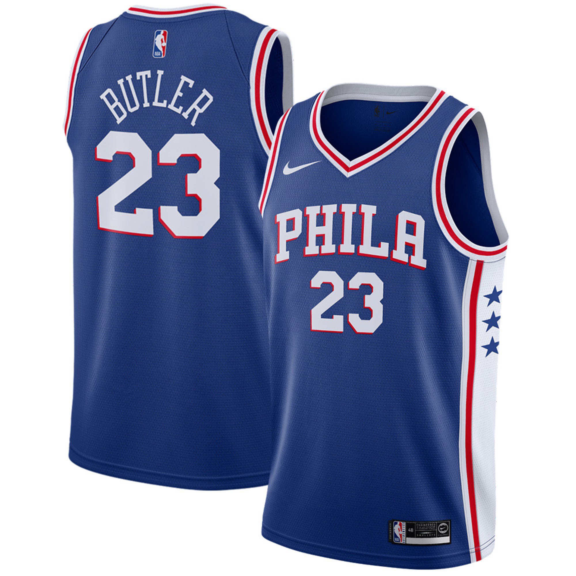 Jimmy Butler Philadelphia 76ers Nike Youth Swingman Jersey Blue - Icon Edition - vstockx