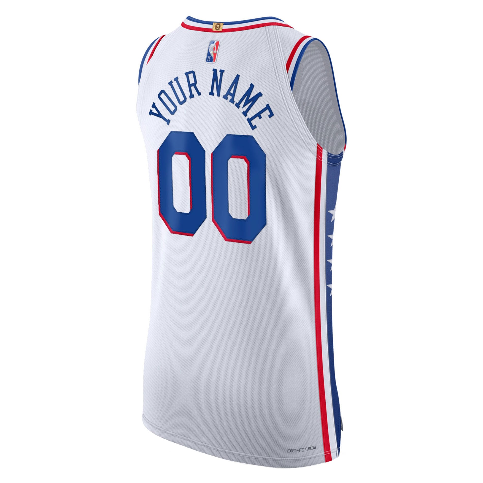 Philadelphia 76ers Nike 2021/22 Diamond Authentic Custom Jersey - Association Edition - White - vstockx