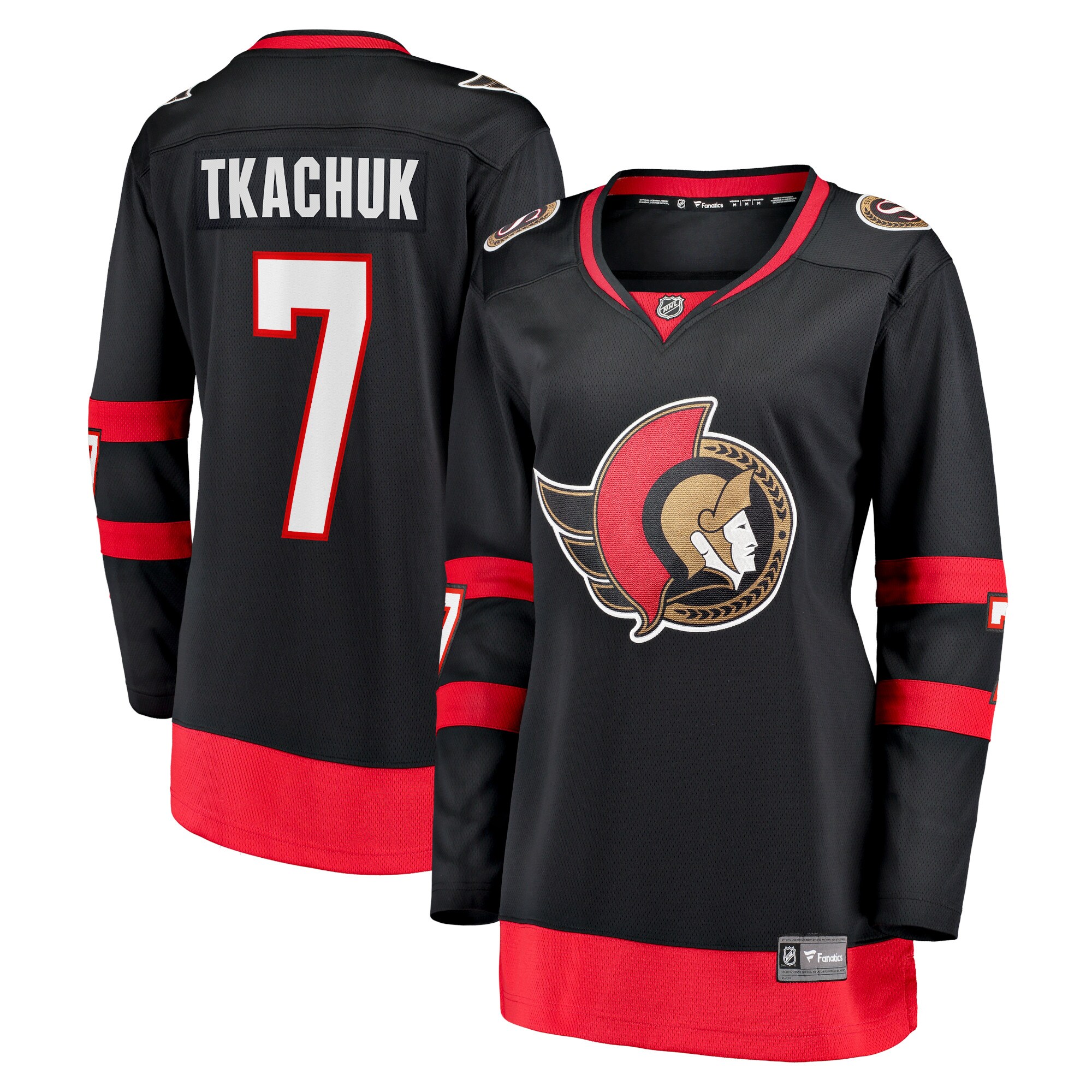 Brady Tkachuk Ottawa Senators Fanatics Branded Women's Home 2020/21 Premier Breakaway Player Jersey - Black - vstockx