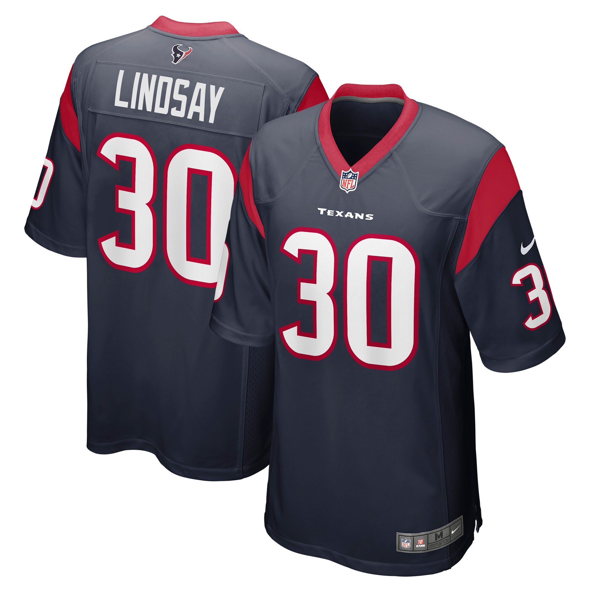 Phillip Lindsay Houston Texans Nike Game Jersey - Navy - vstockx