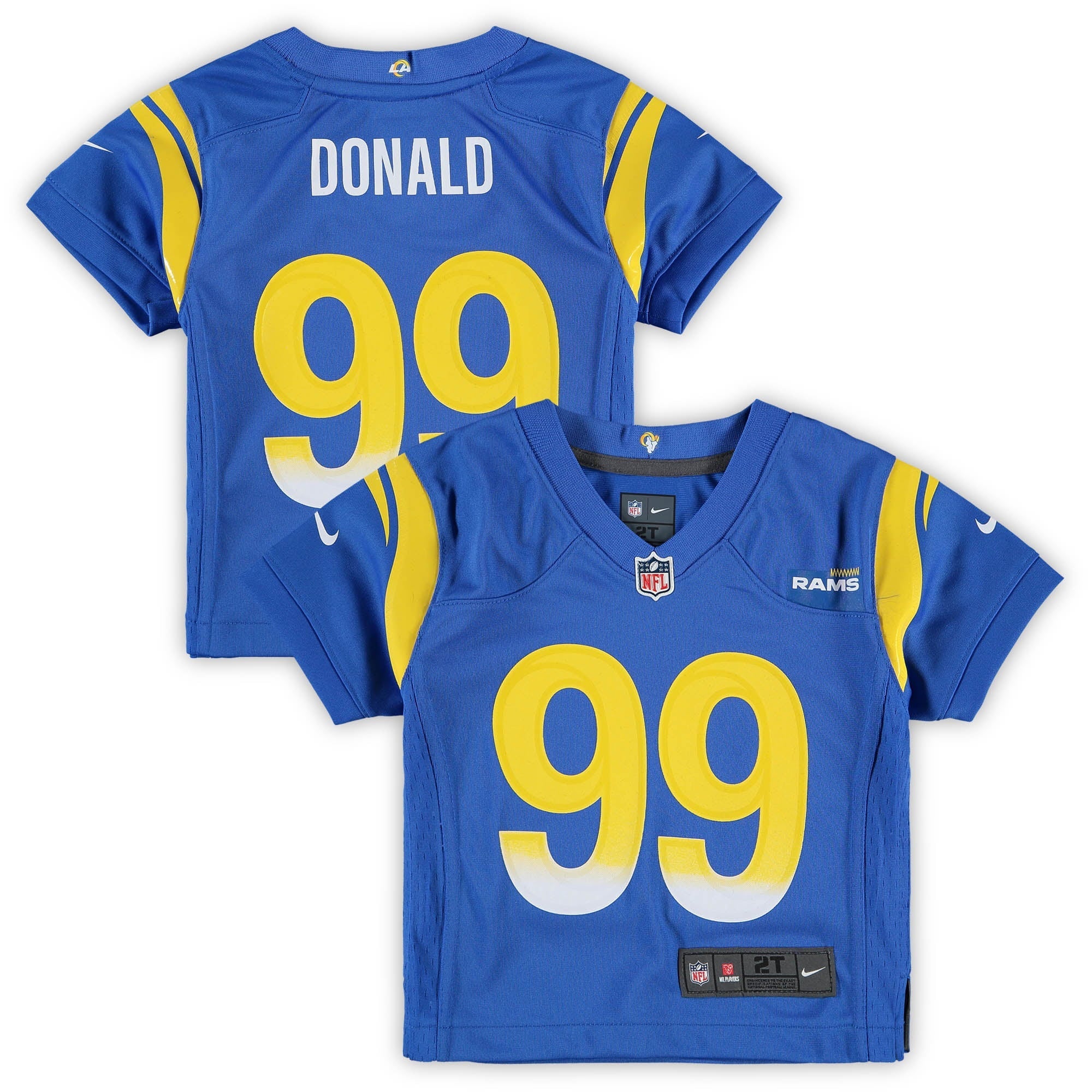 Toddler Nike Aaron Donald Royal Los Angeles Rams Game Jersey - vstockx