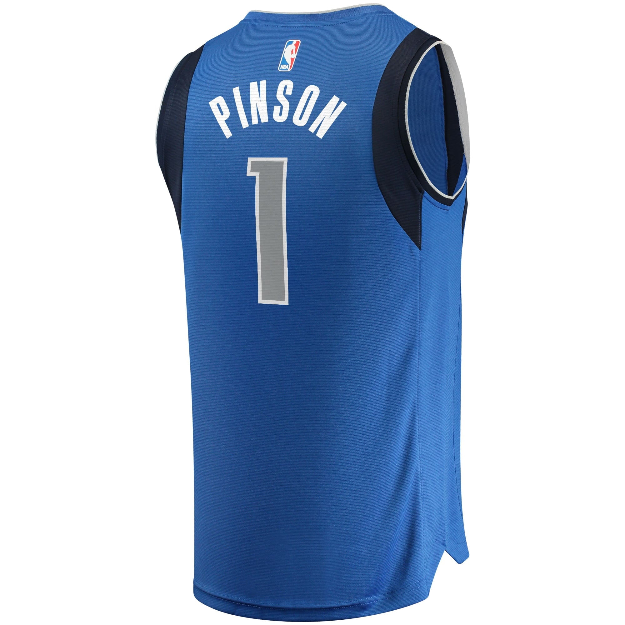 Youth Fanatics Branded Theo Pinson Blue Dallas Mavericks 2021/22 Fast Break Replica Jersey - Icon Edition - vstockx