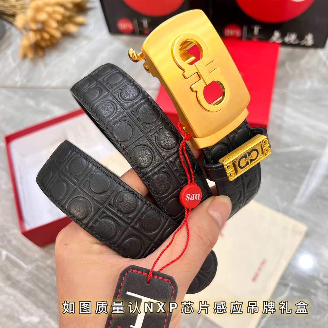 Streetwear Belt Ferragamo 320002 size:3.5cm - vstockx