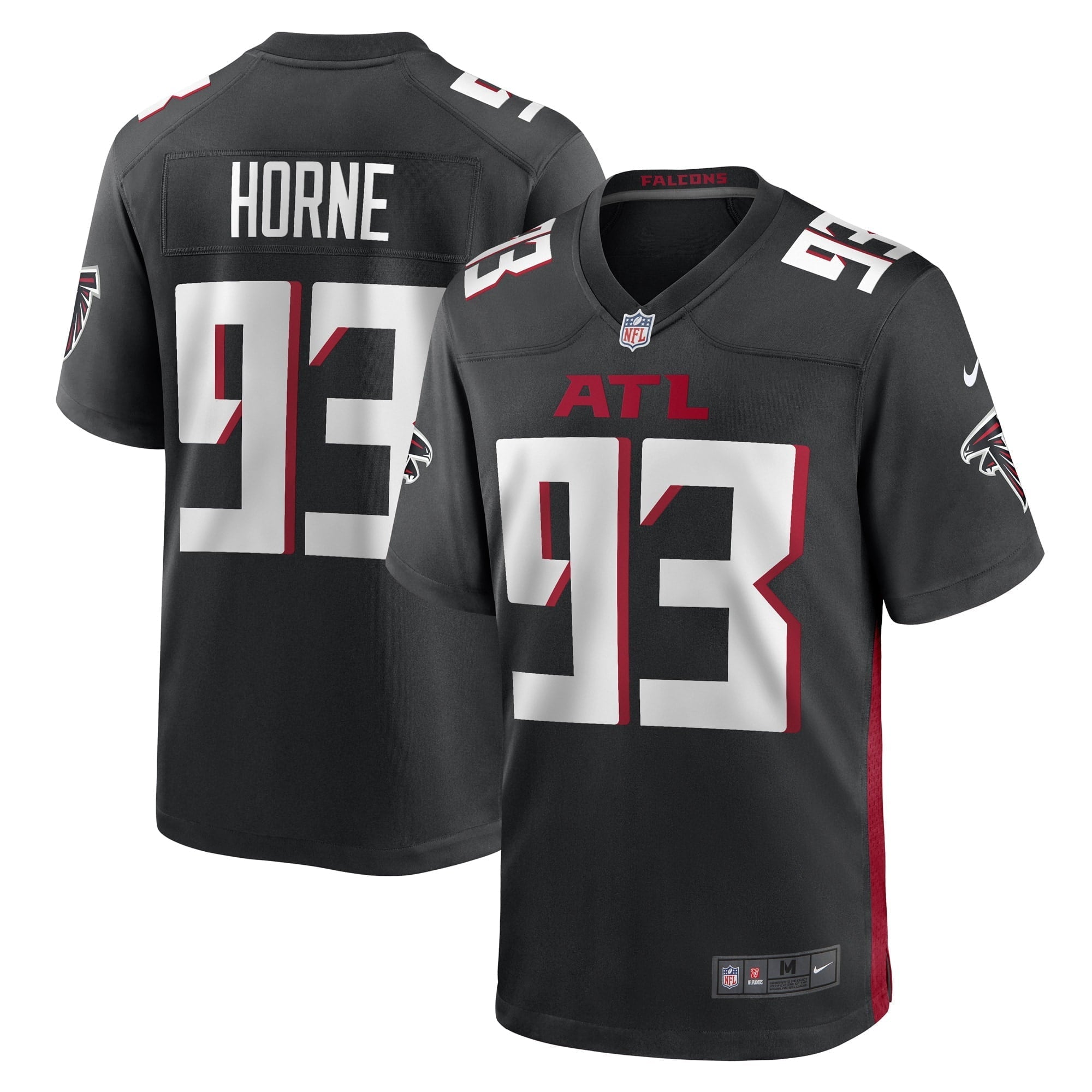 Men's Nike Black Atlanta Falcons Timmy Horne Game Player Jersey - vstockx