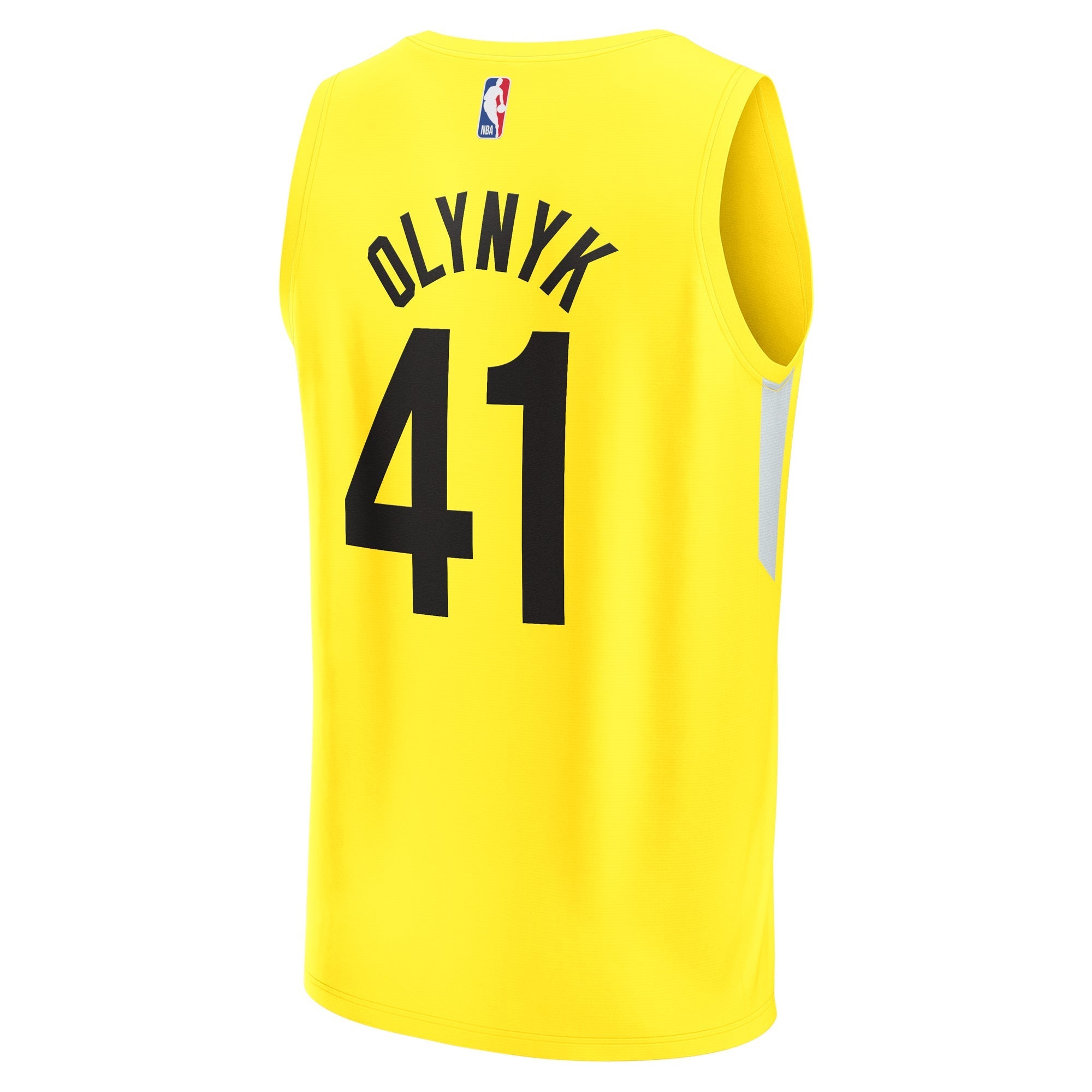 Youth Fanatics Branded Kelly Olynyk Yellow Utah Jazz Fast Break Player Jersey - Icon Edition - vstockx