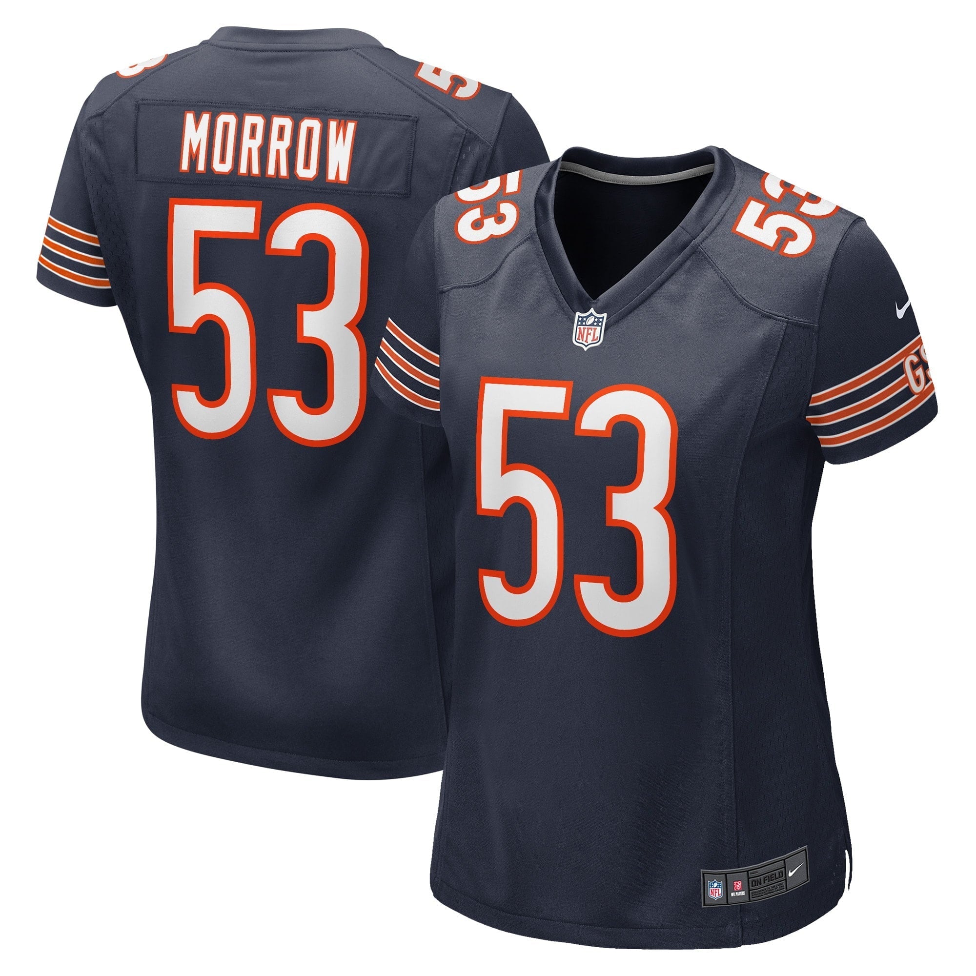 Women's Nike Nicholas Morrow Navy Chicago Bears Game Player Jersey - vstockx