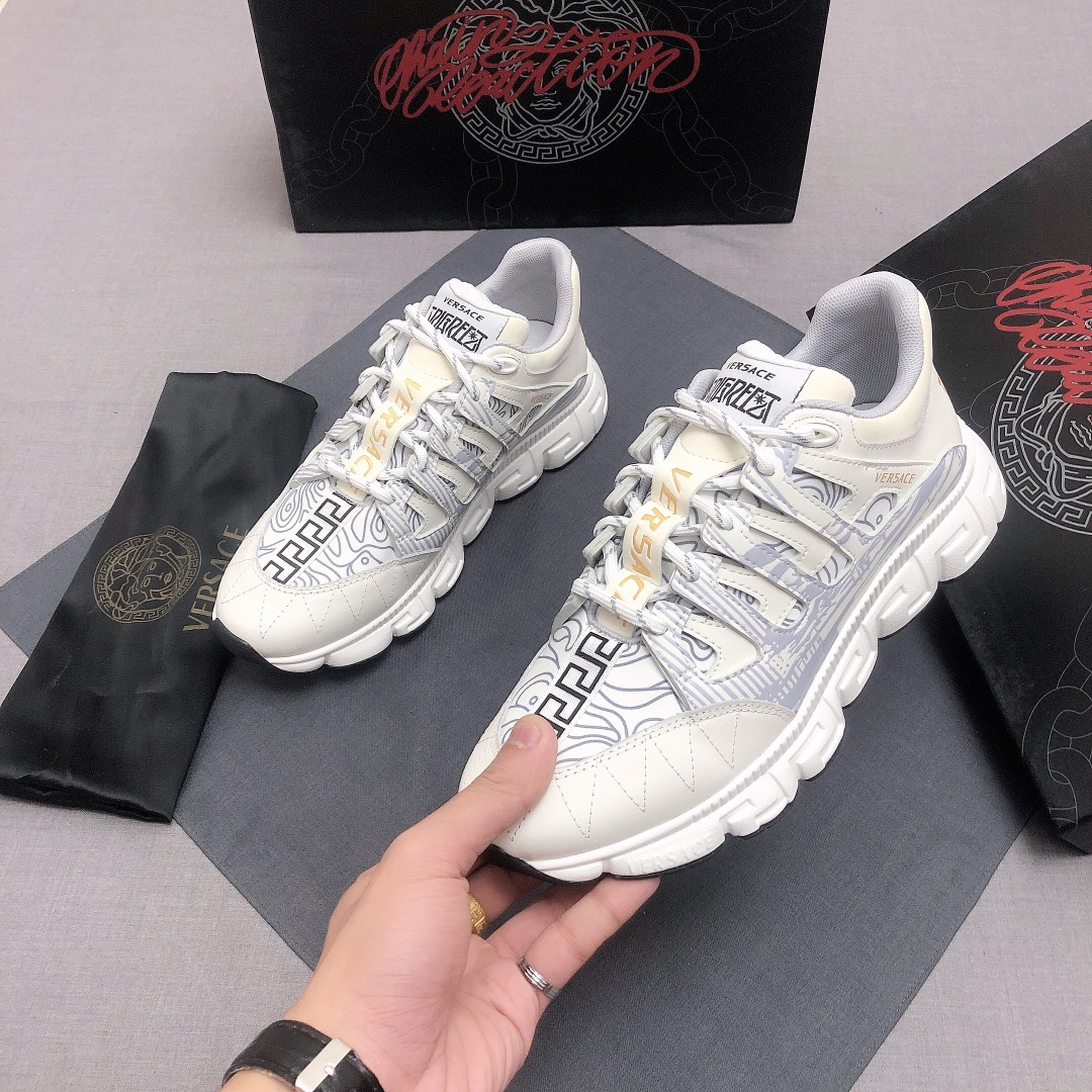 Versace Trigreca White Blue (W) - vstockx
