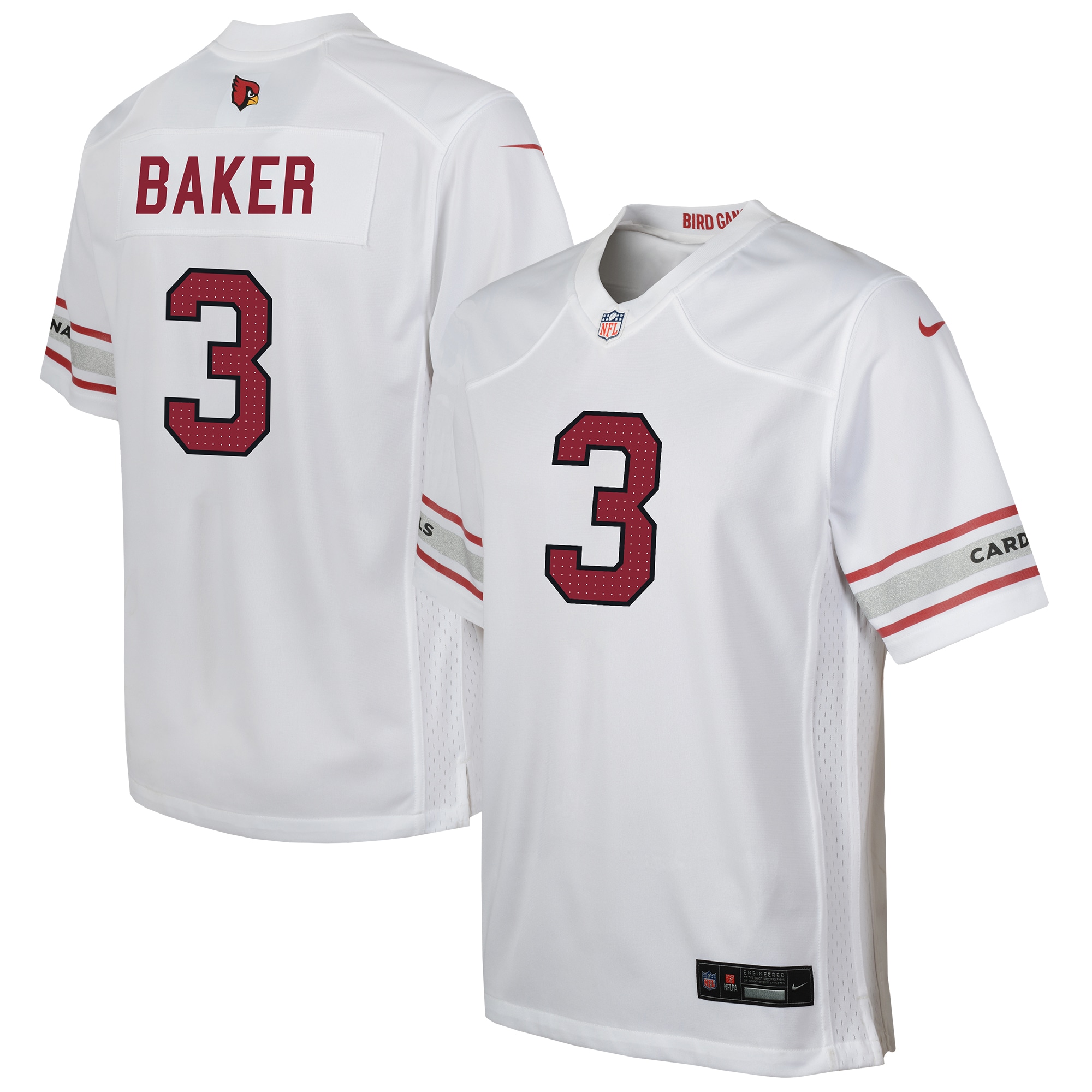 Budda Baker Arizona Cardinals Nike Youth Game Jersey - White - vstockx