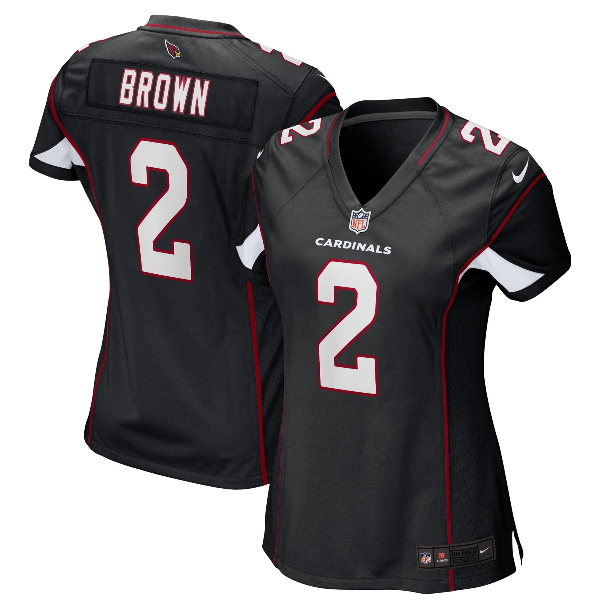Women's Nike Marquise Brown Black Arizona Cardinals Alternate Game Player Jersey - vstockx