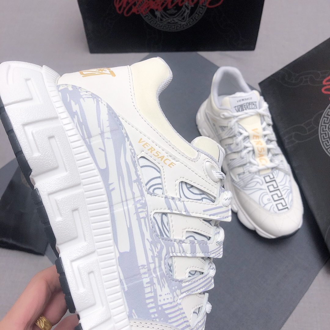 Versace Trigreca White Blue (W) - vstockx