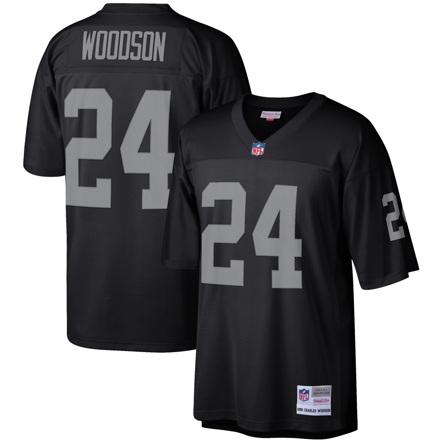Charles Woodson Las Vegas Raiders Mitchell & Ness Legacy Replica Jersey - Black - vstockx