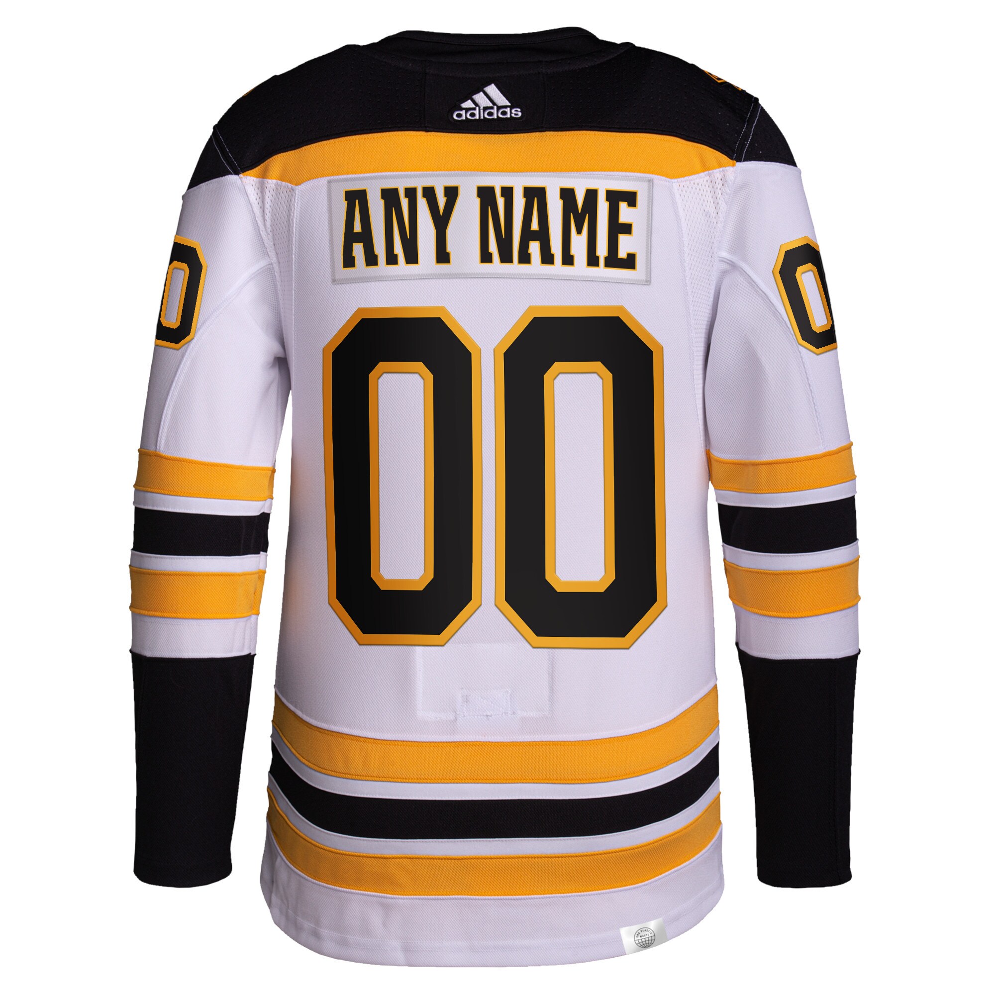 Boston Bruins adidas Away Primegreen Authentic Pro Custom Jersey - White - vstockx