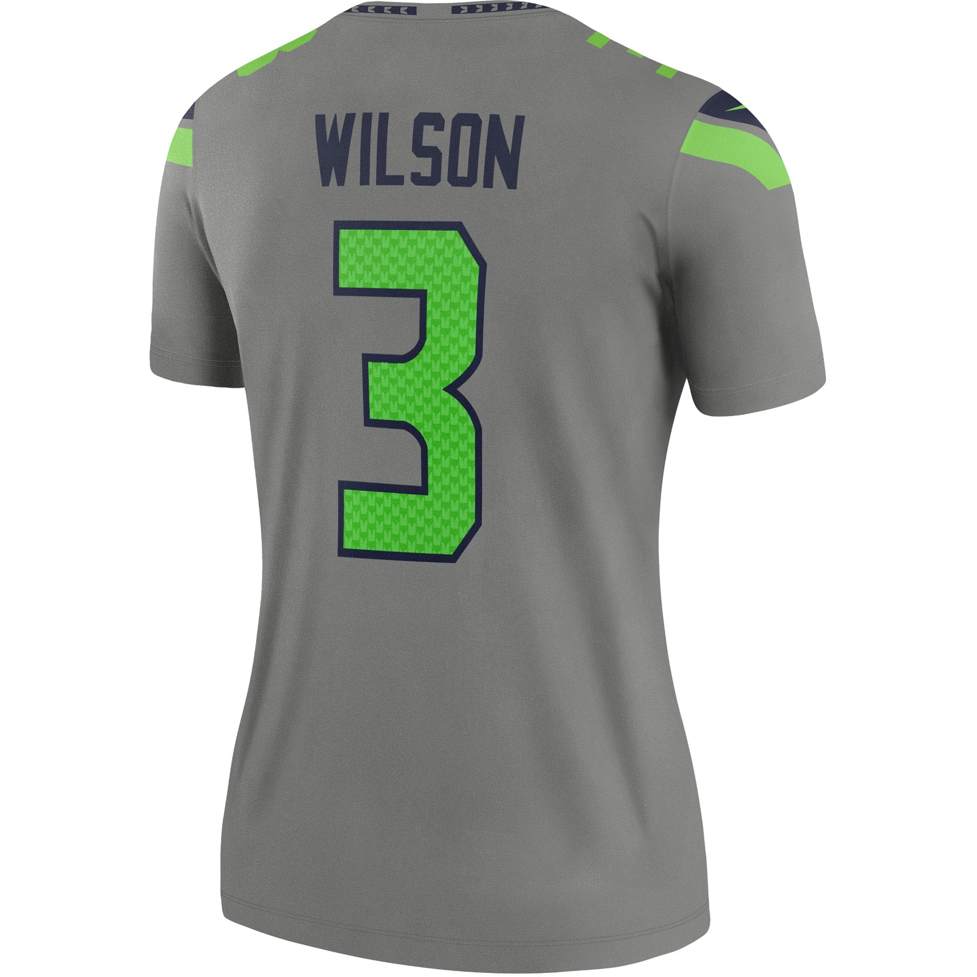 Women's Nike Russell Wilson Gray Seattle Seahawks Inverted Legend Jersey - vstockx