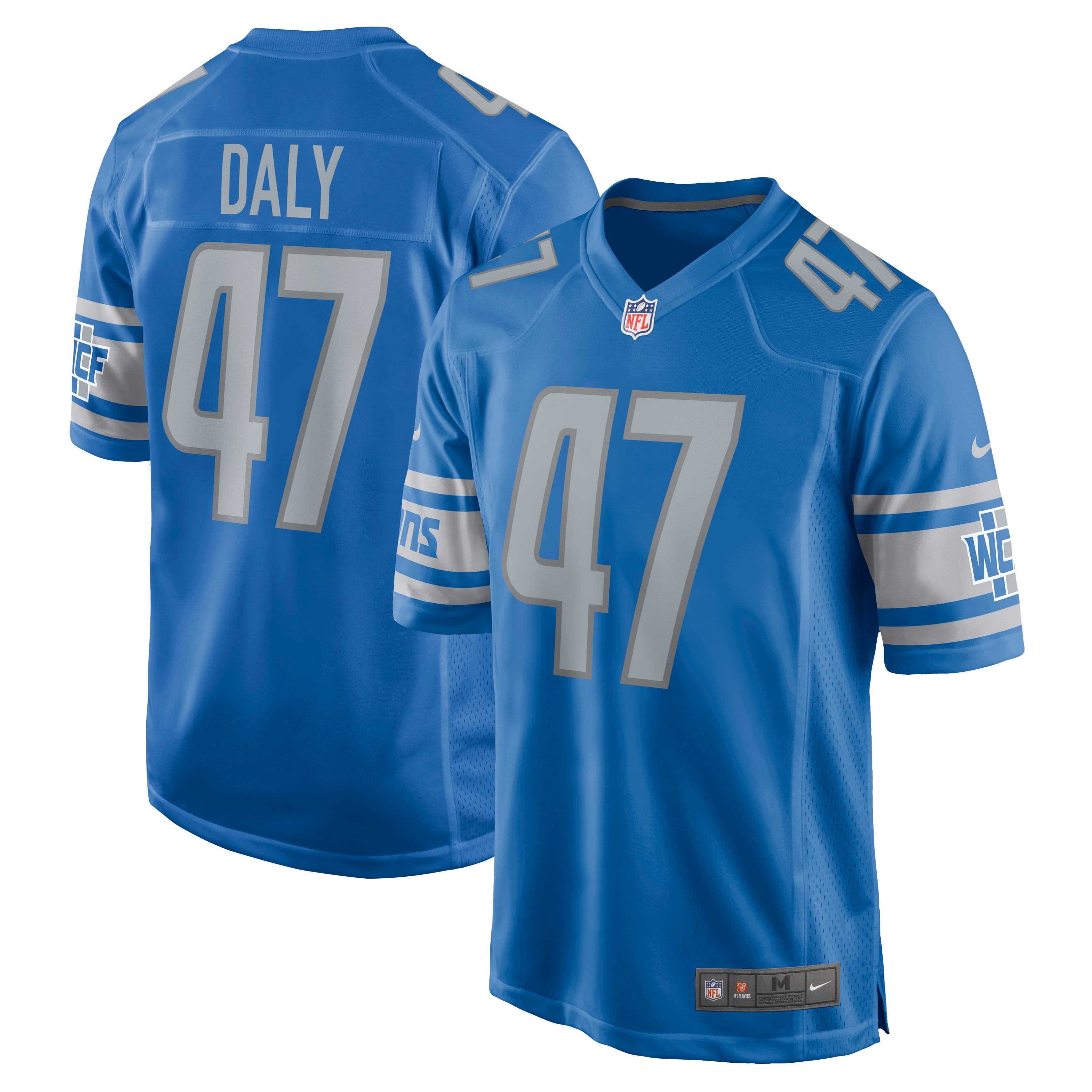 Scott Daly Detroit Lions Nike Game Jersey - Blue - vstockx