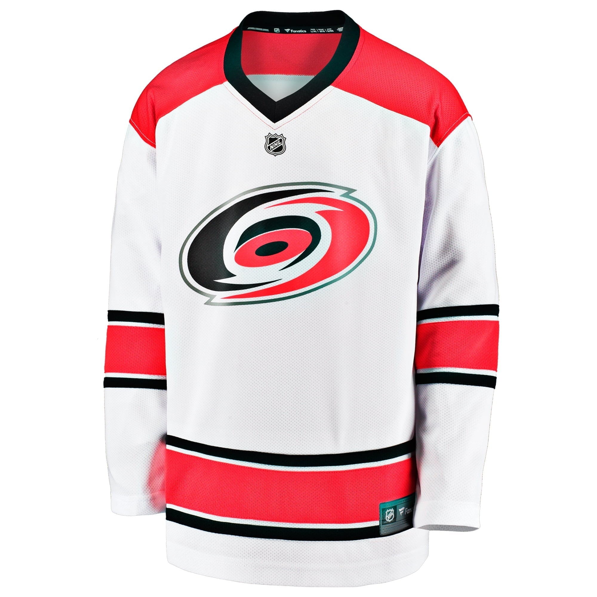 Youth Fanatics Branded White Carolina Hurricanes Breakaway Replica Away Jersey - vstockx