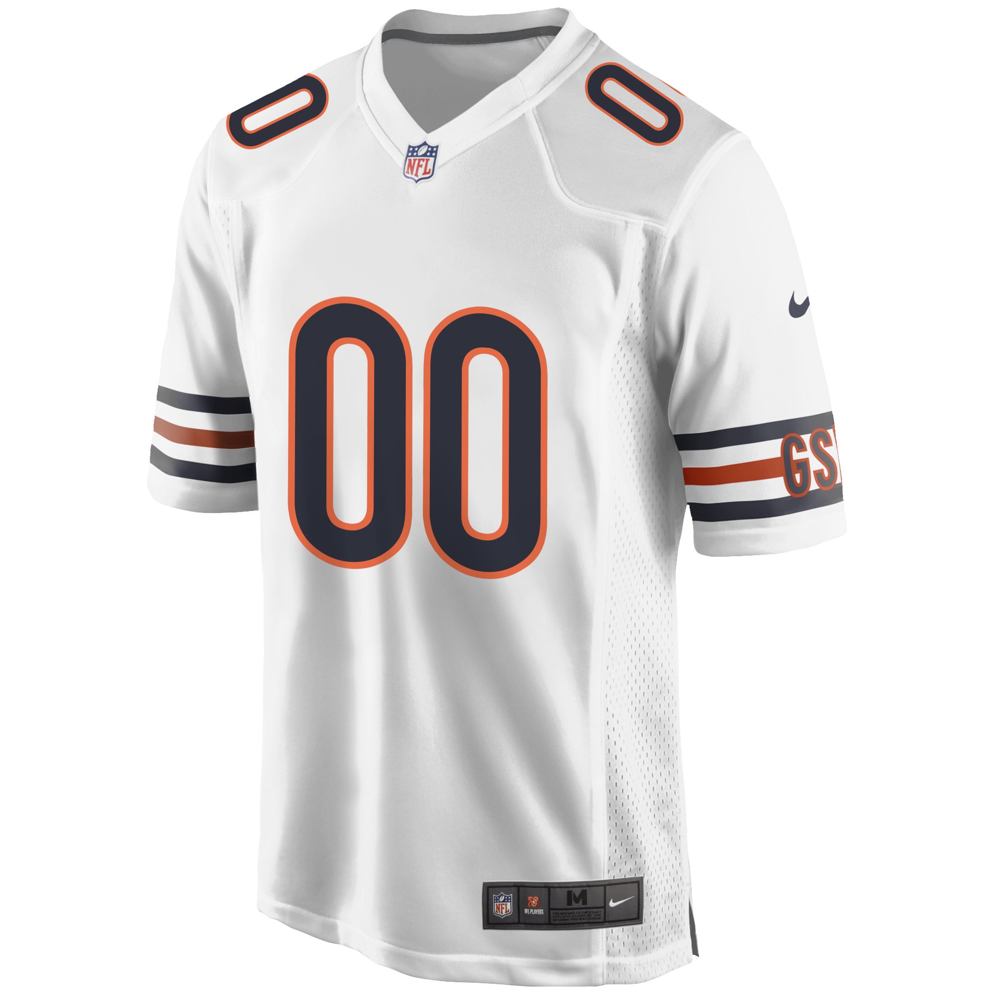 Chicago Bears Nike Custom Game Jersey - White - vstockx