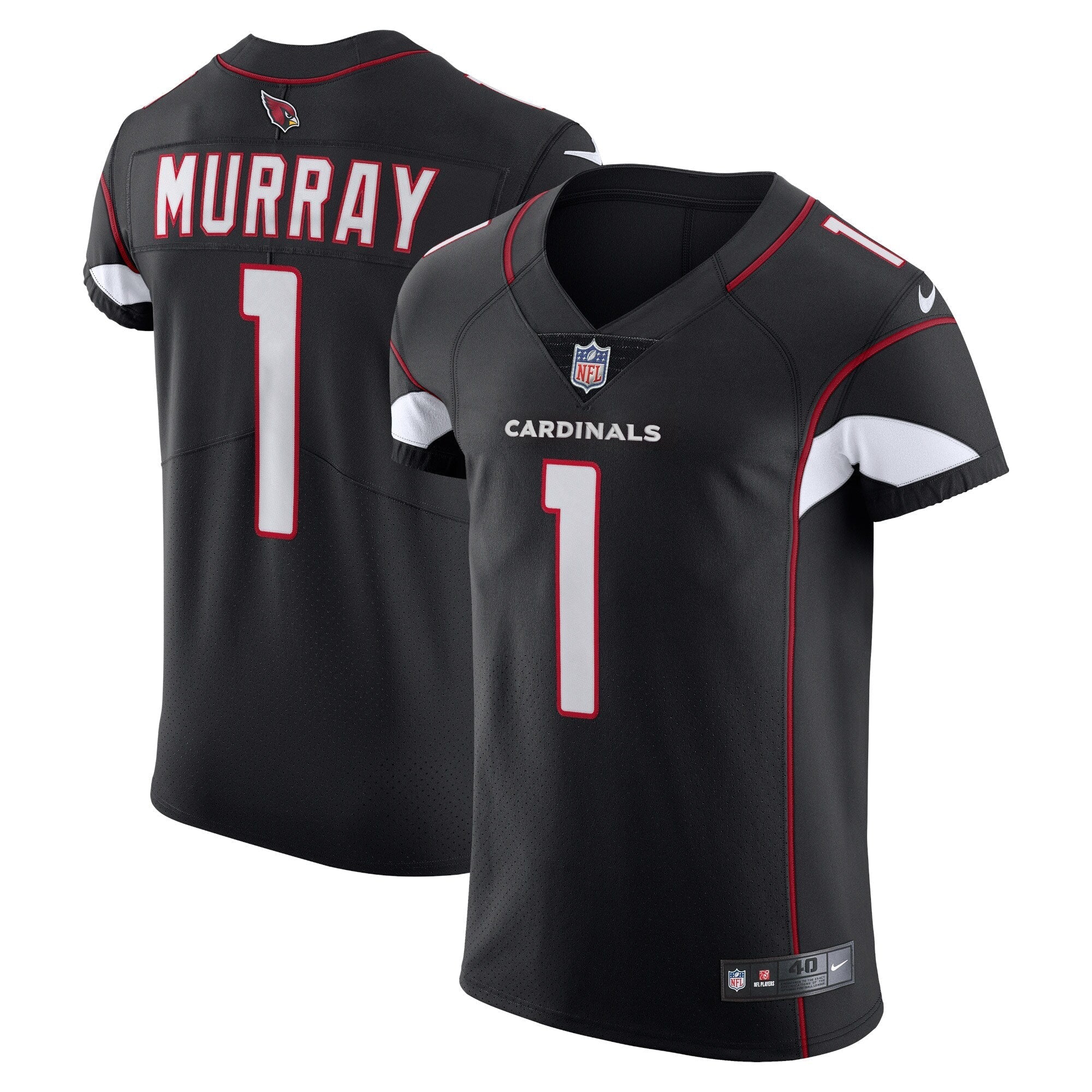 Men's Nike Kyler Murray Black Arizona Cardinals Alternate Vapor Elite Jersey - vstockx