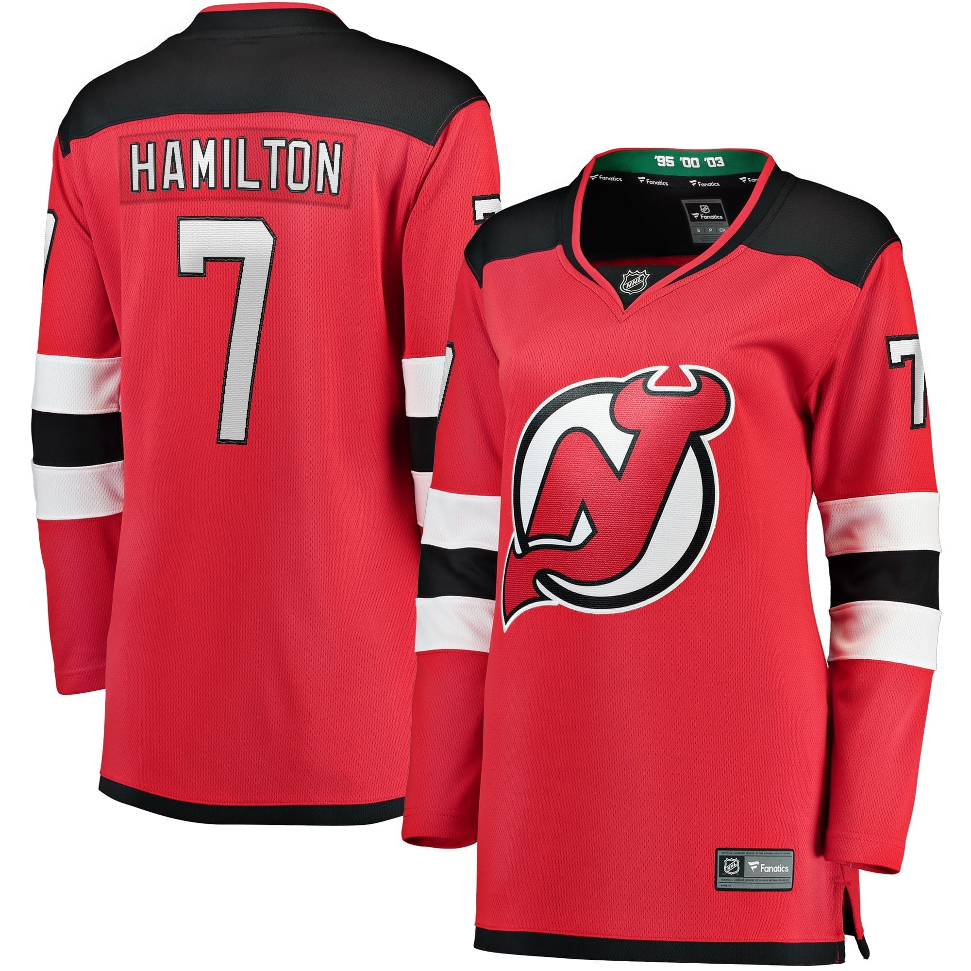 Women's Fanatics Branded Dougie Hamilton Red New Jersey Devils Breakaway Player Jersey - vstockx