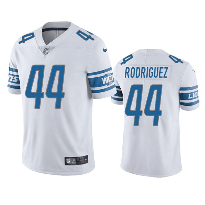 Youth Detroit Lions Malcolm Rodriguez Vapor Jersey - White - vstockx