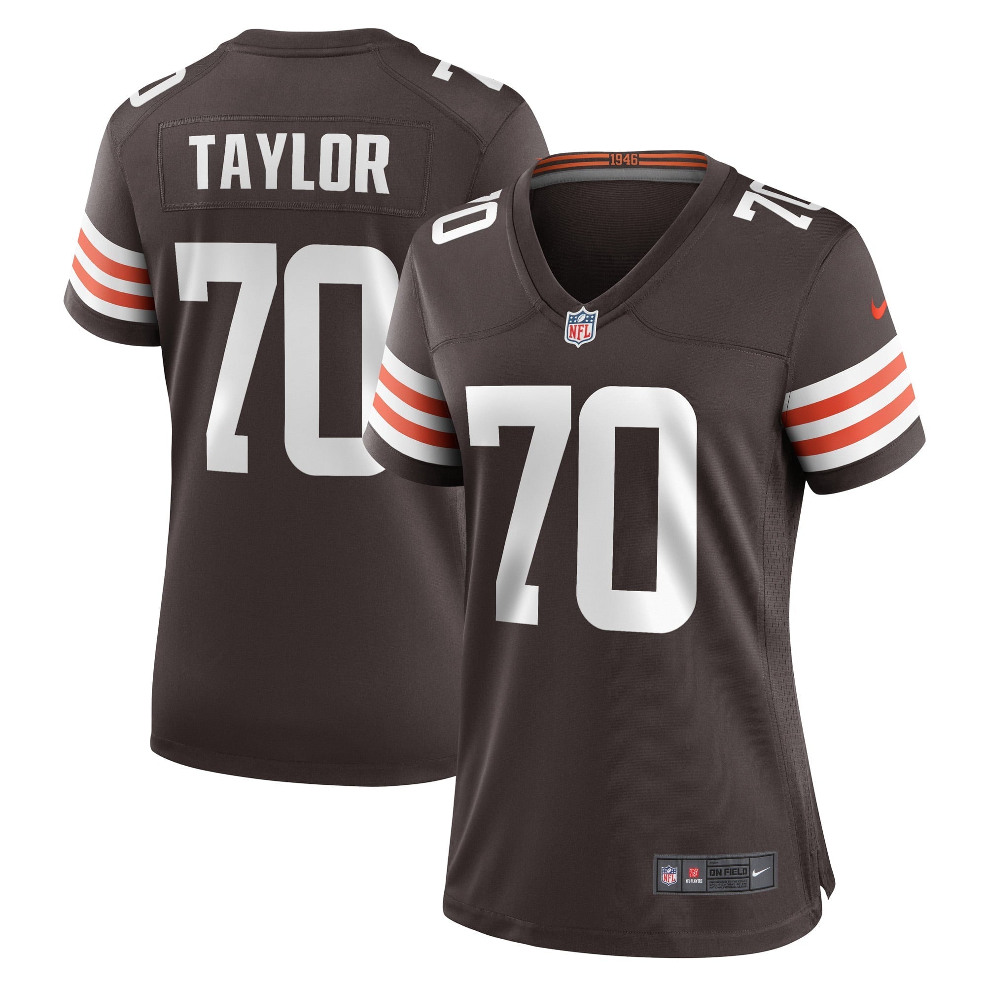 Women's Nike Alex Taylor Brown Cleveland Browns Team Game Player Jersey - vstockx