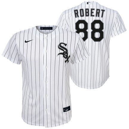 Youth Luis Robert Chicago White Sox White Home Replica Jersey - vstockx