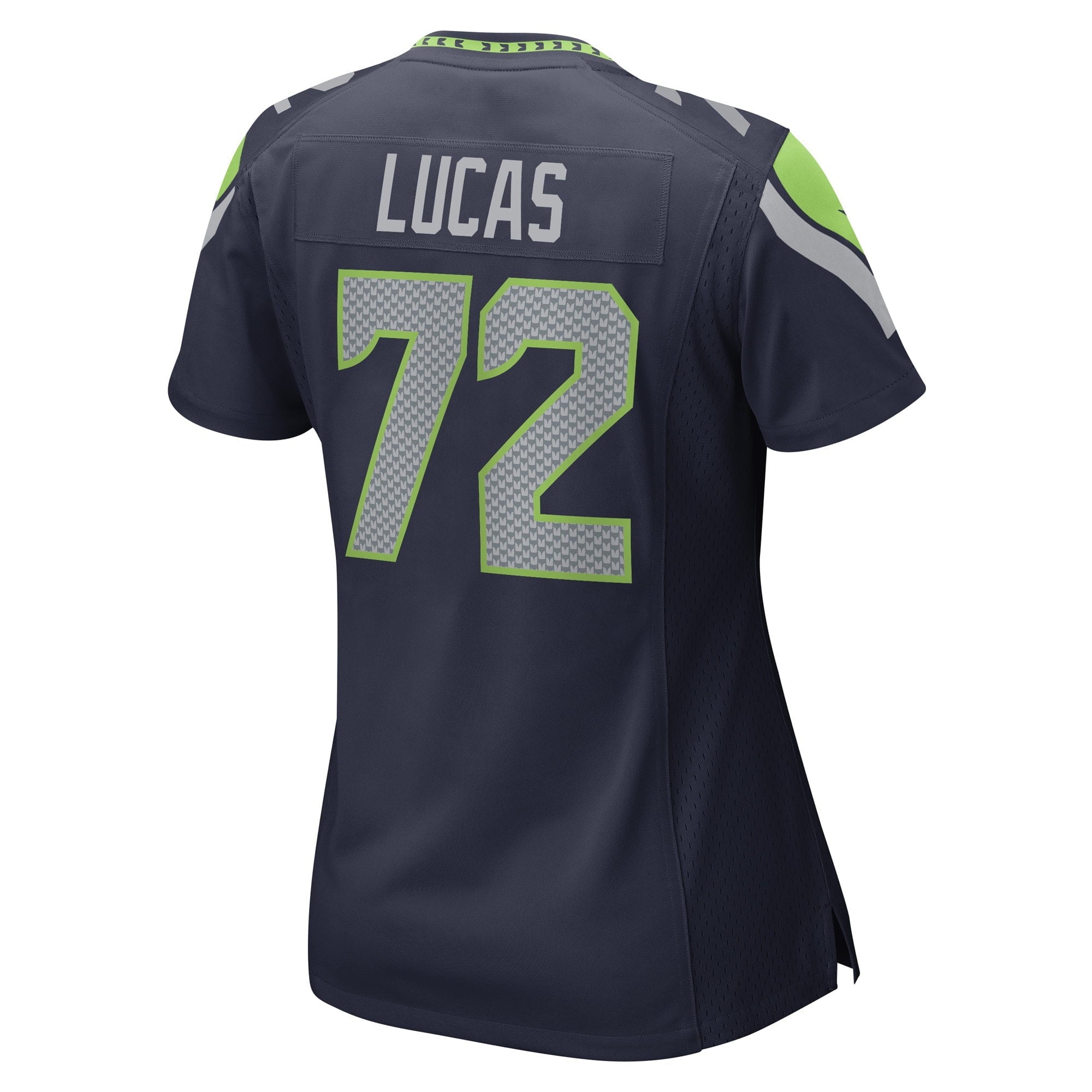 Women's Nike Abraham Lucas College Navy Seattle Seahawks Game Player Jersey - vstockx