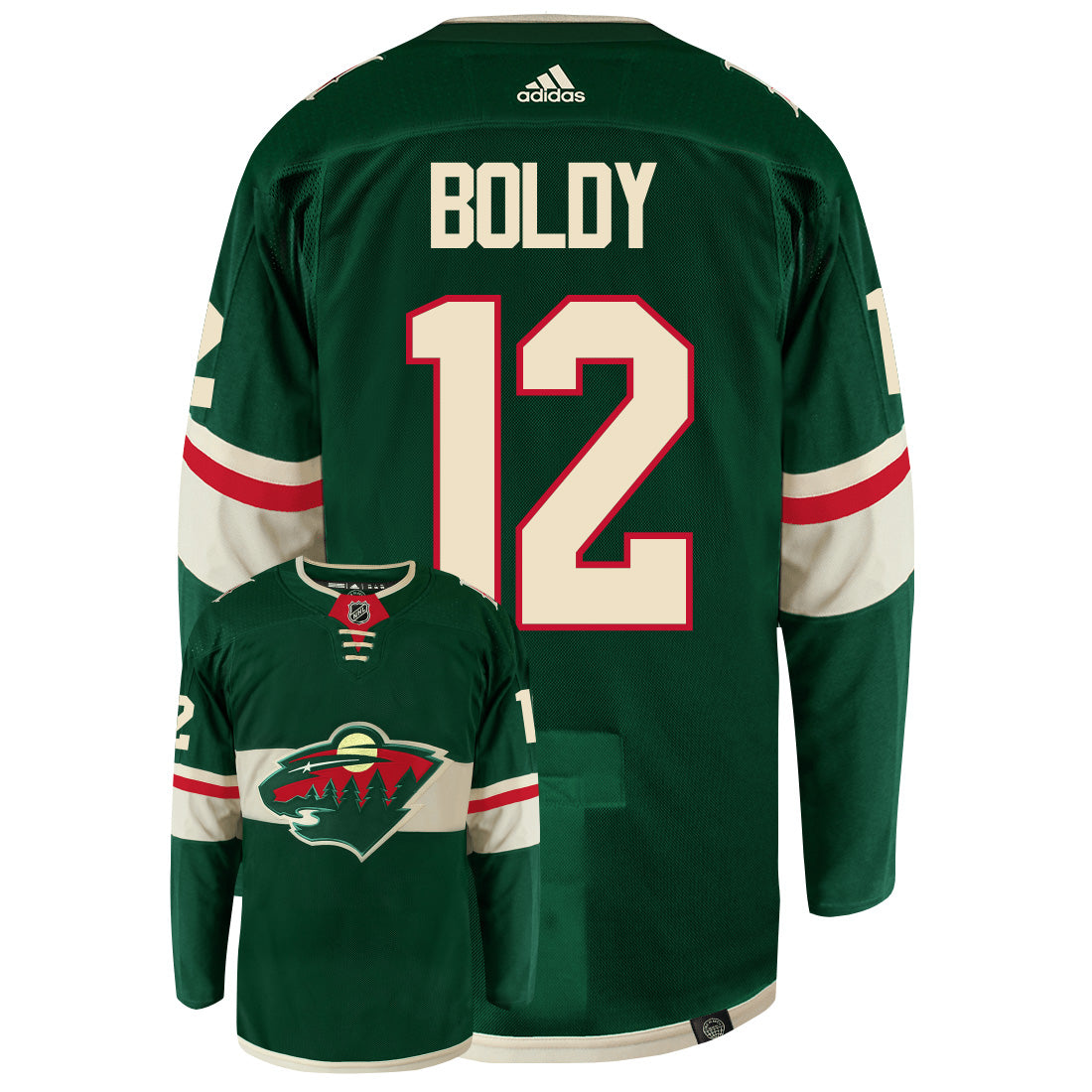 Matt Boldy Minnesota Wild Adidas Primegreen Authentic NHL Hockey Jersey - vstockx