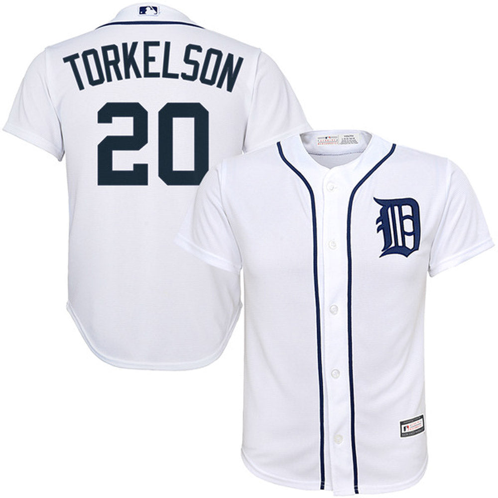 Youth Detroit Tigers Spencer Torkelson Cool Base Replica Home Jersey - White - vstockx