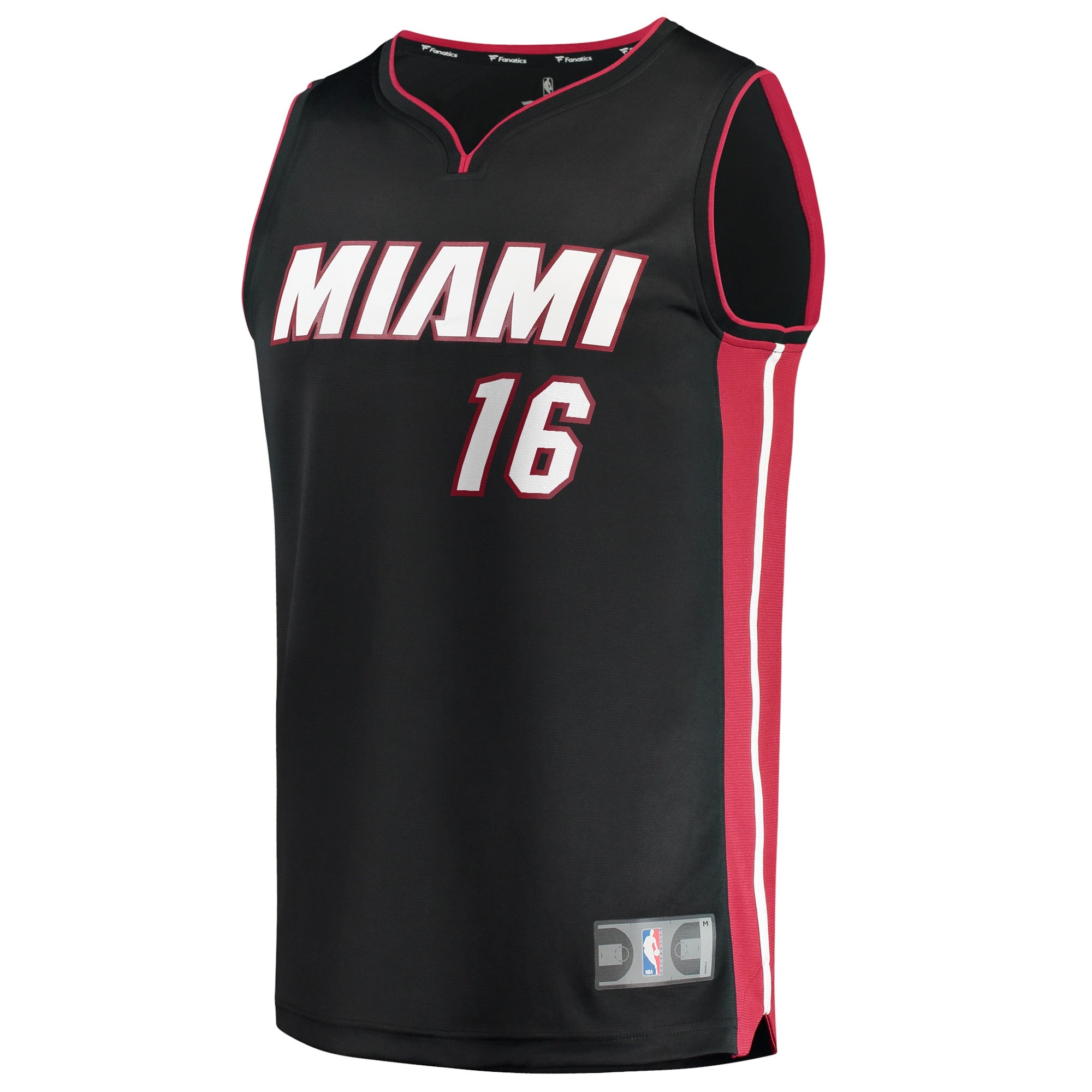 Men's Fanatics Branded Caleb Martin Black Miami Heat 2021/22 Fast Break Replica Jersey - Icon Edition - vstockx