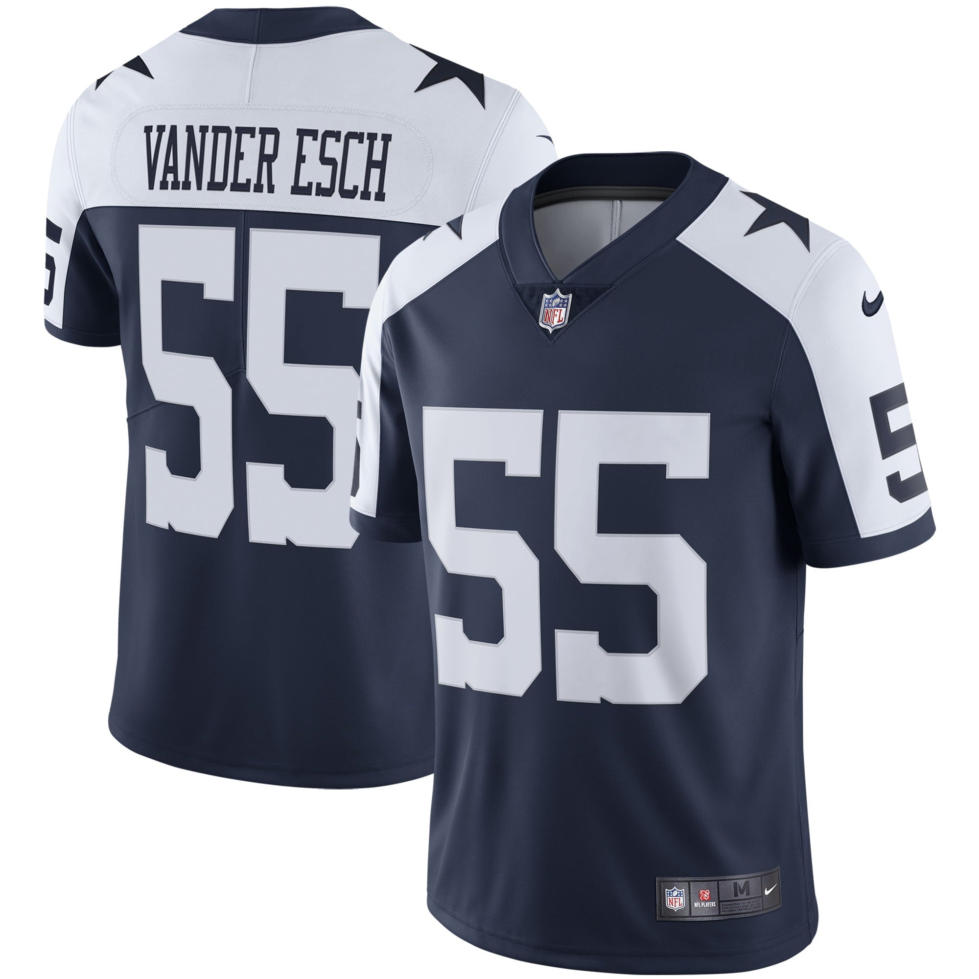 Men's Nike Leighton Vander Esch Navy Dallas Cowboys Alternate Vapor Limited Jersey - vstockx