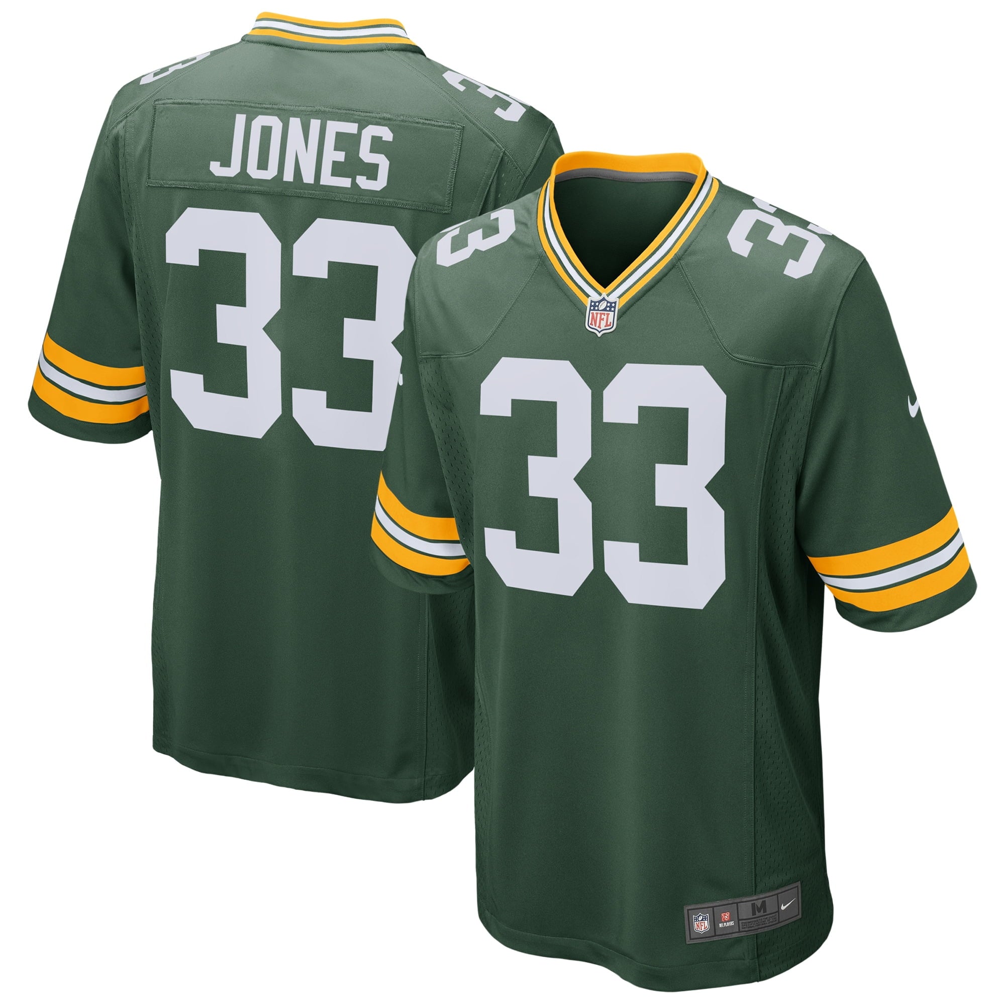 Men's Nike Aaron Jones Green Green Bay Packers Game Jersey - vstockx
