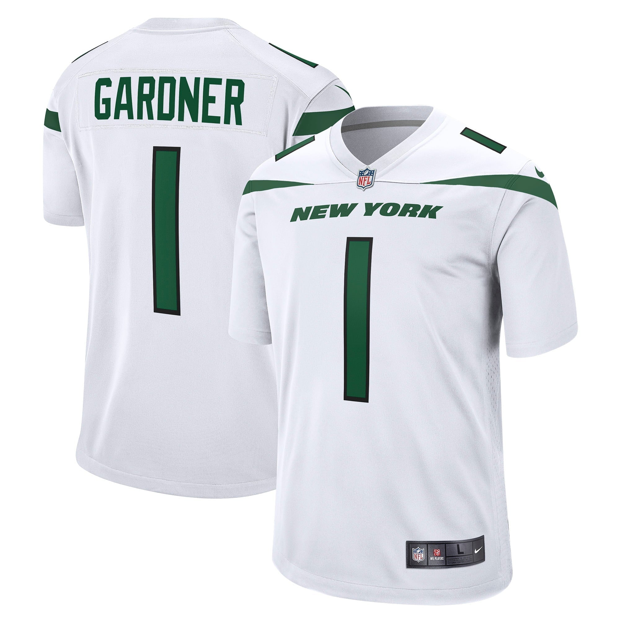 Men's Nike Ahmad Sauce Gardner White New York Jets Player Game Jersey - vstockx