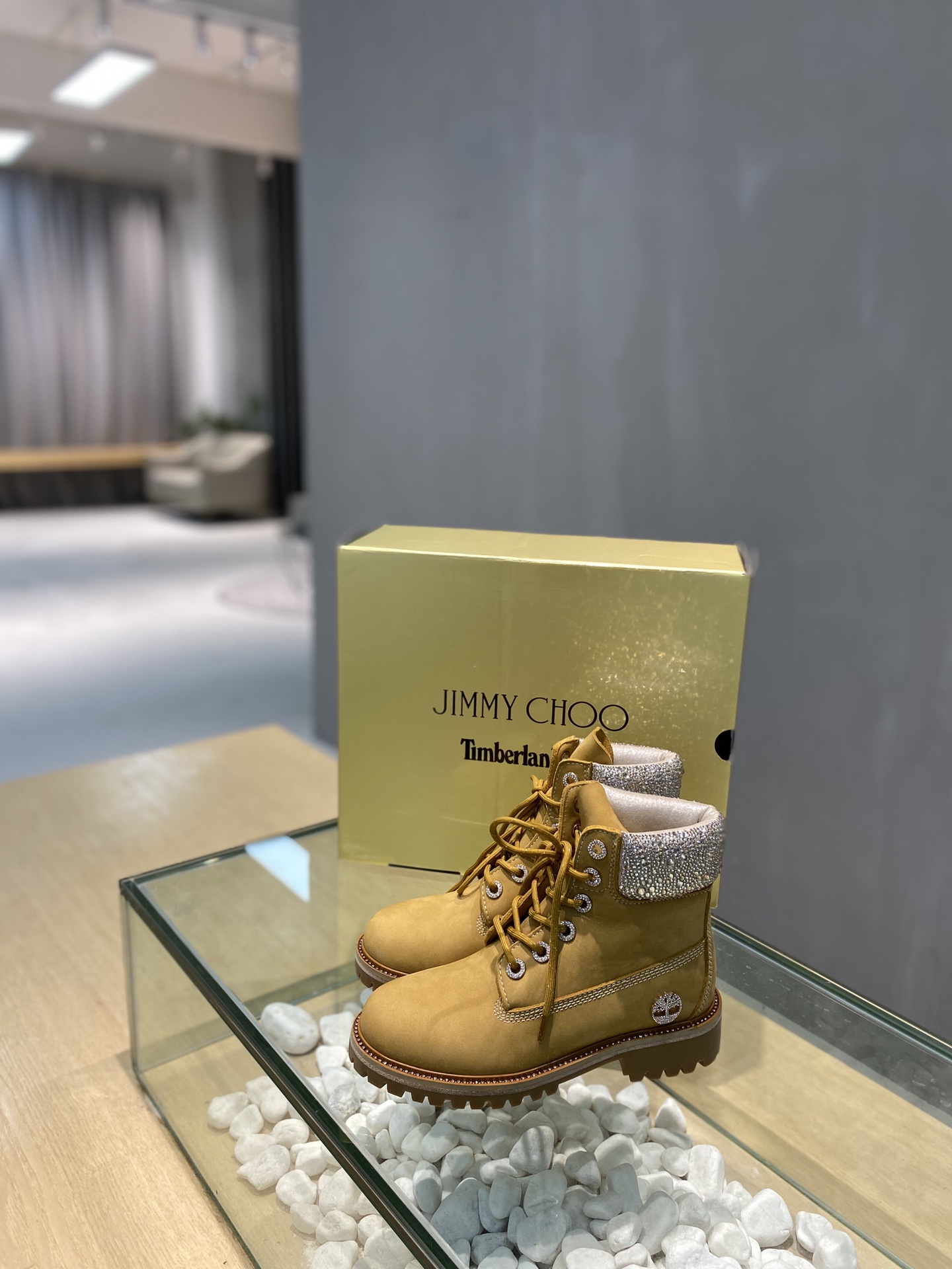 Timberland JIMMY CHOO Martin Boots - vstockx